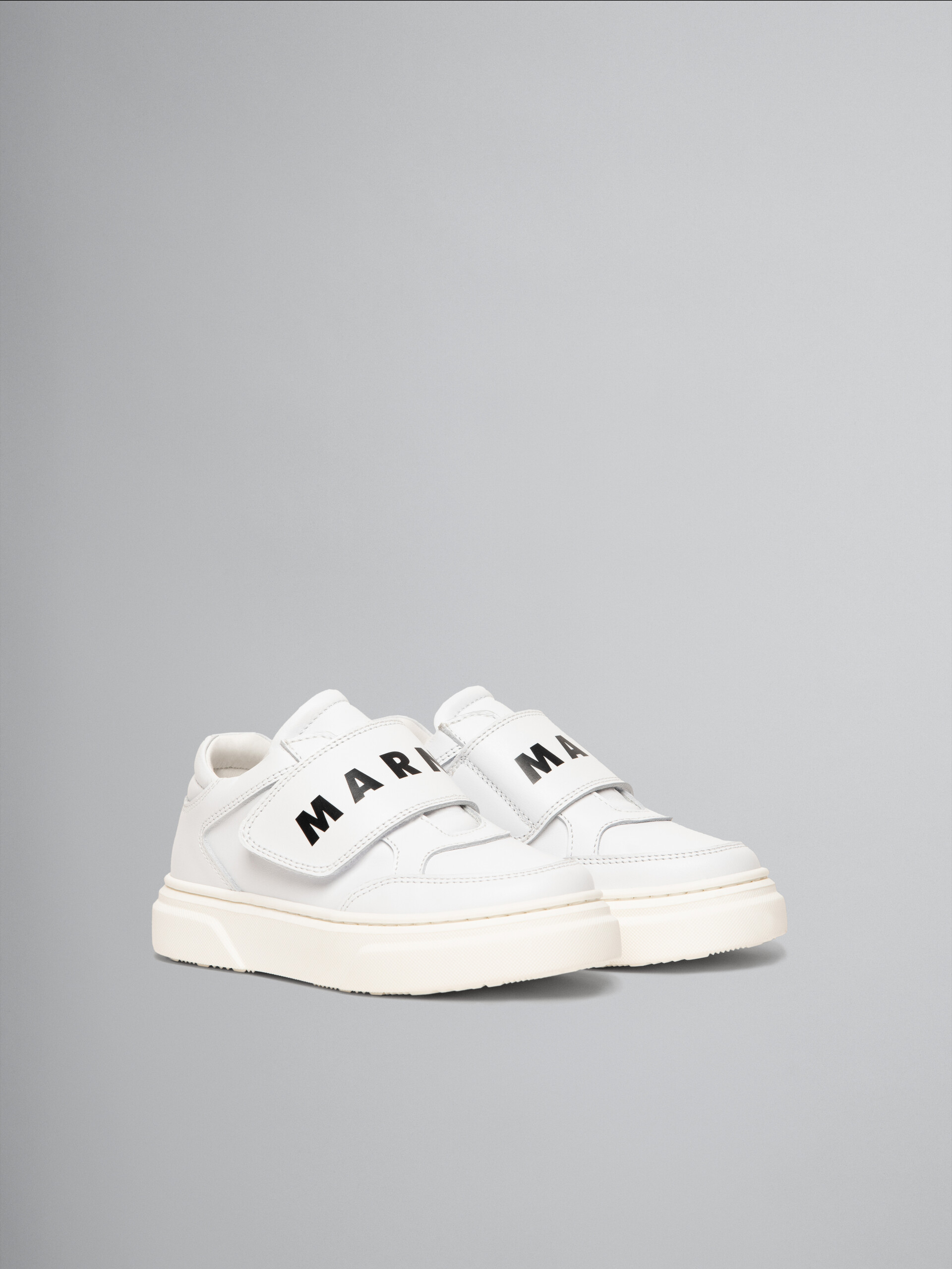White leather sneaker with maxi strap - Other accessories - Image 2