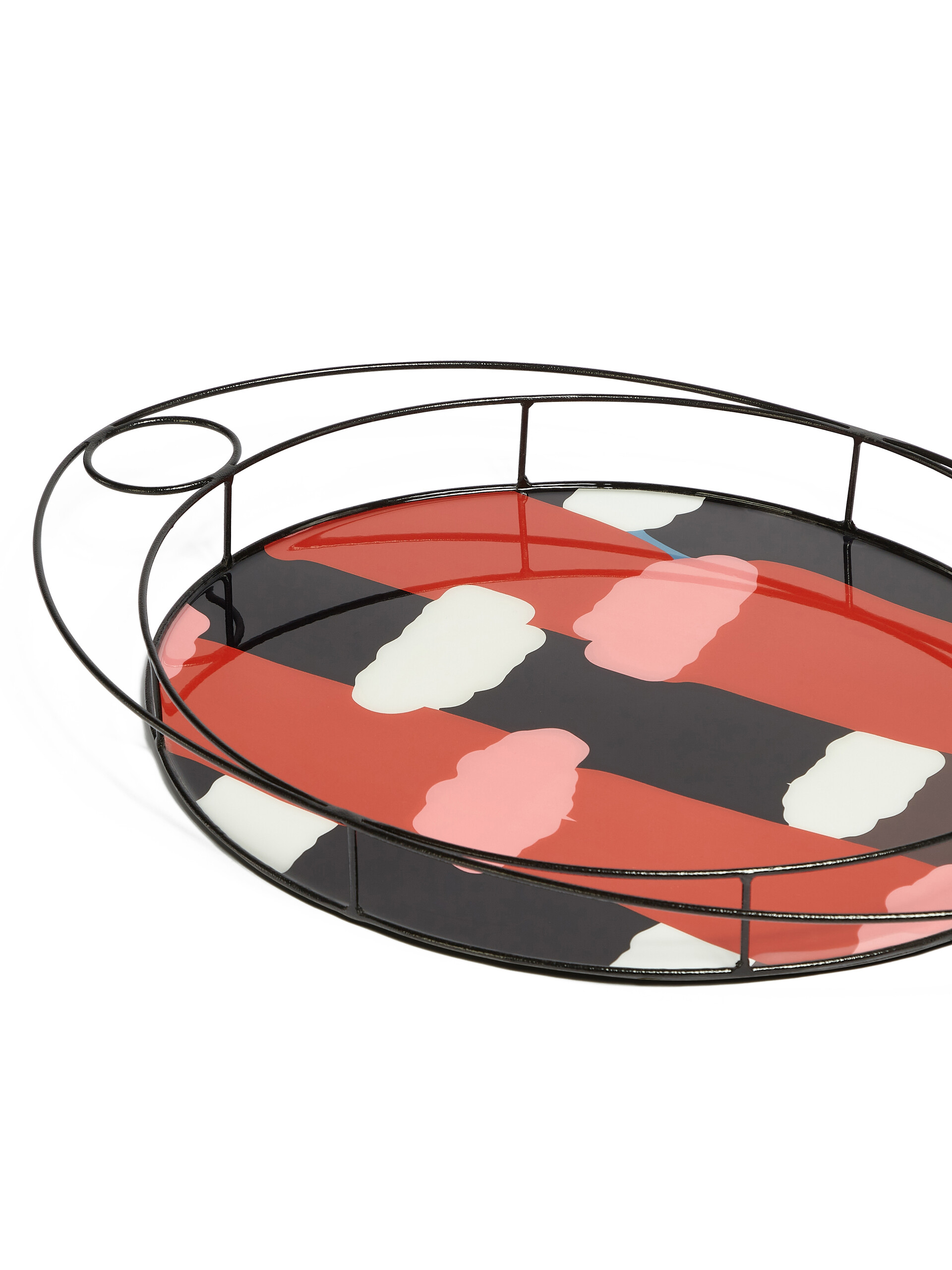 MARNI MARKET oval tray in iron colourblock resin - Accessories - Image 3