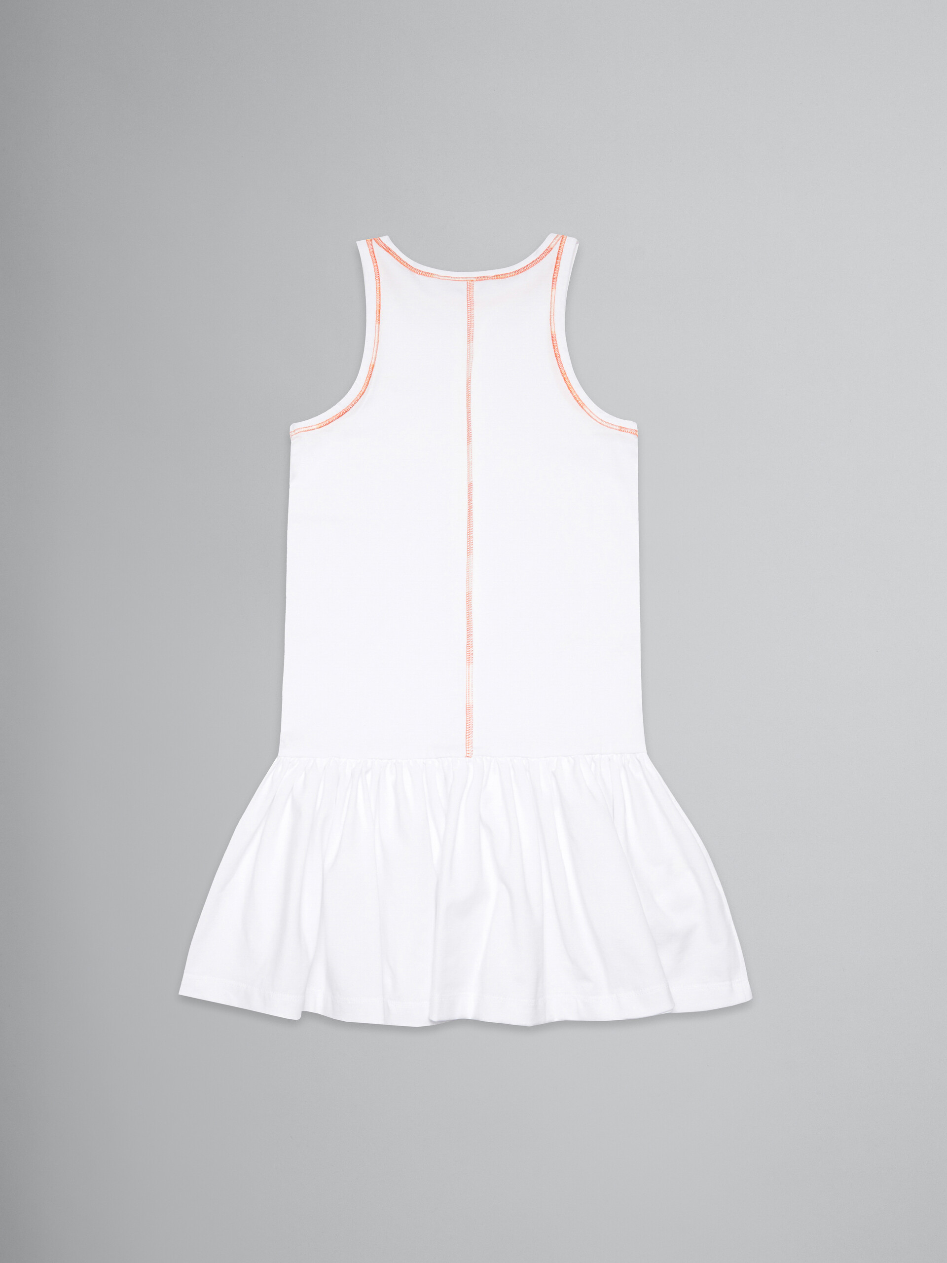 White sleeveless dress with stitching - Dresses - Image 2