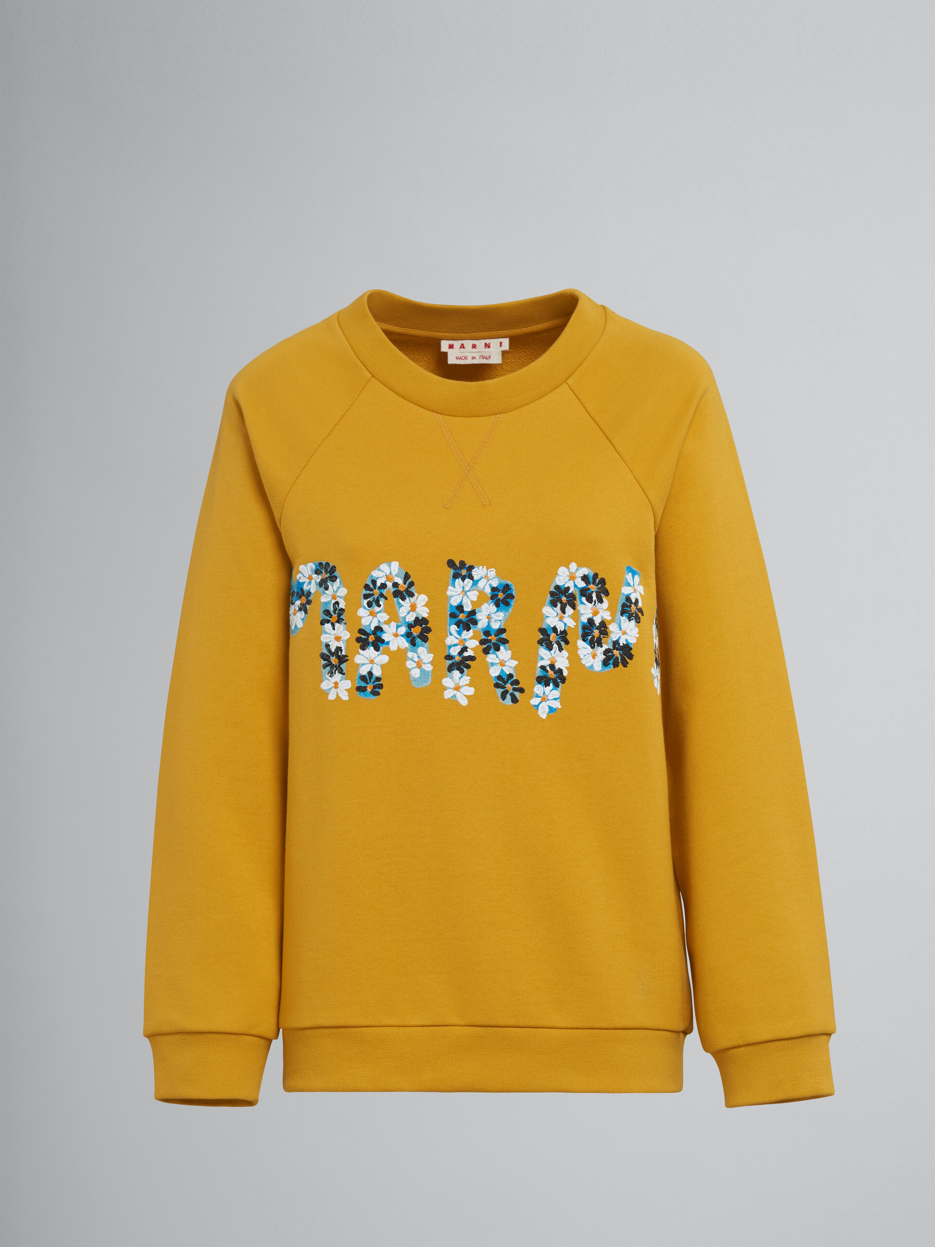 Daisy logo print cotton crewneck sweatshirt - Sweaters - Image 1