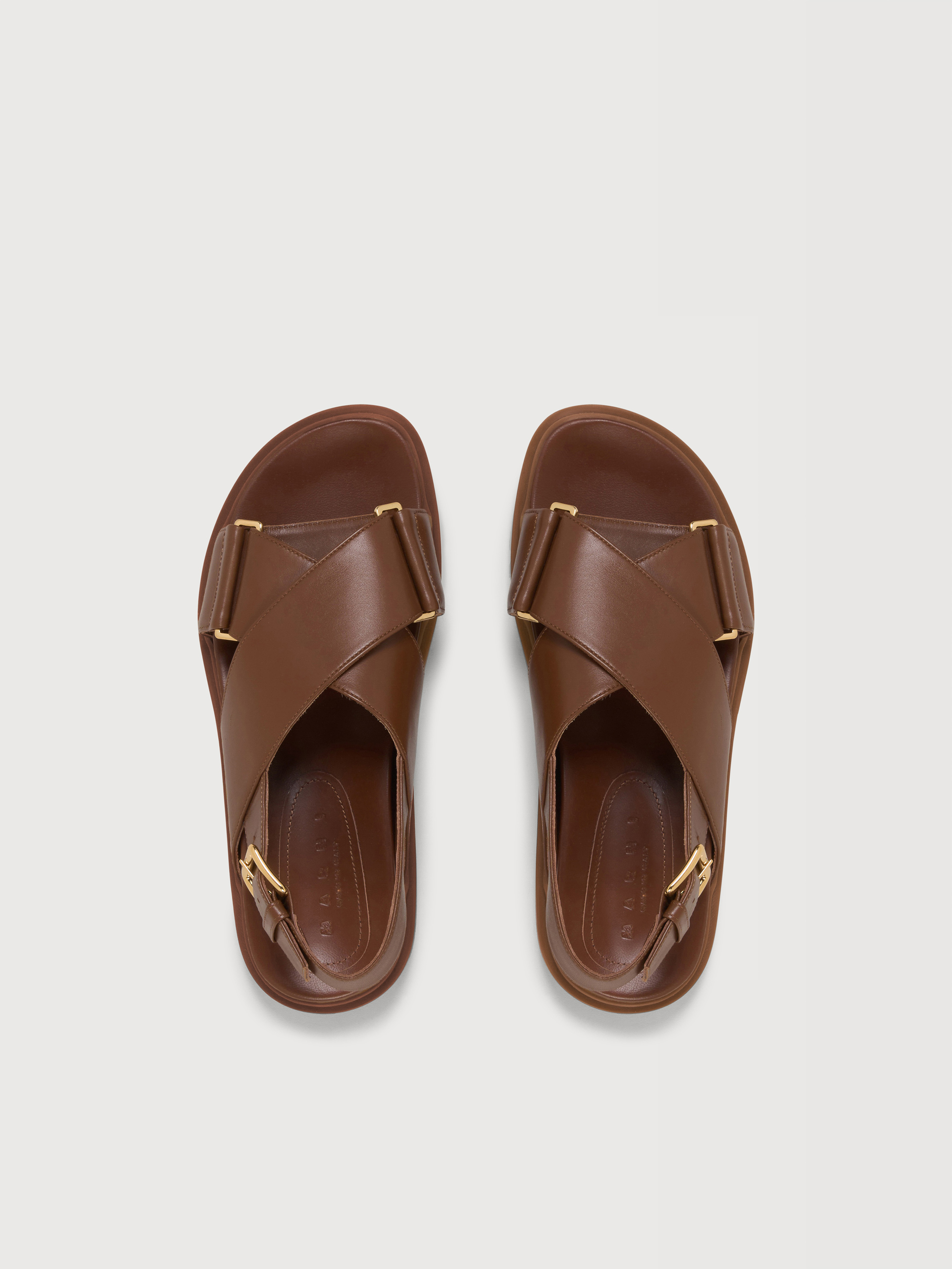 Brown leather Fussbett - Sandals - Image 4