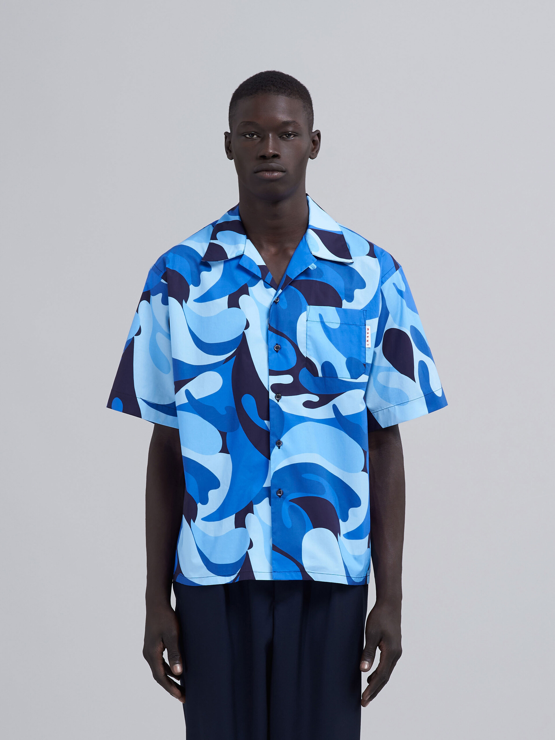 Bowlinghemd mit 50s Camo-Print aus Popeline - Hemden - Image 2
