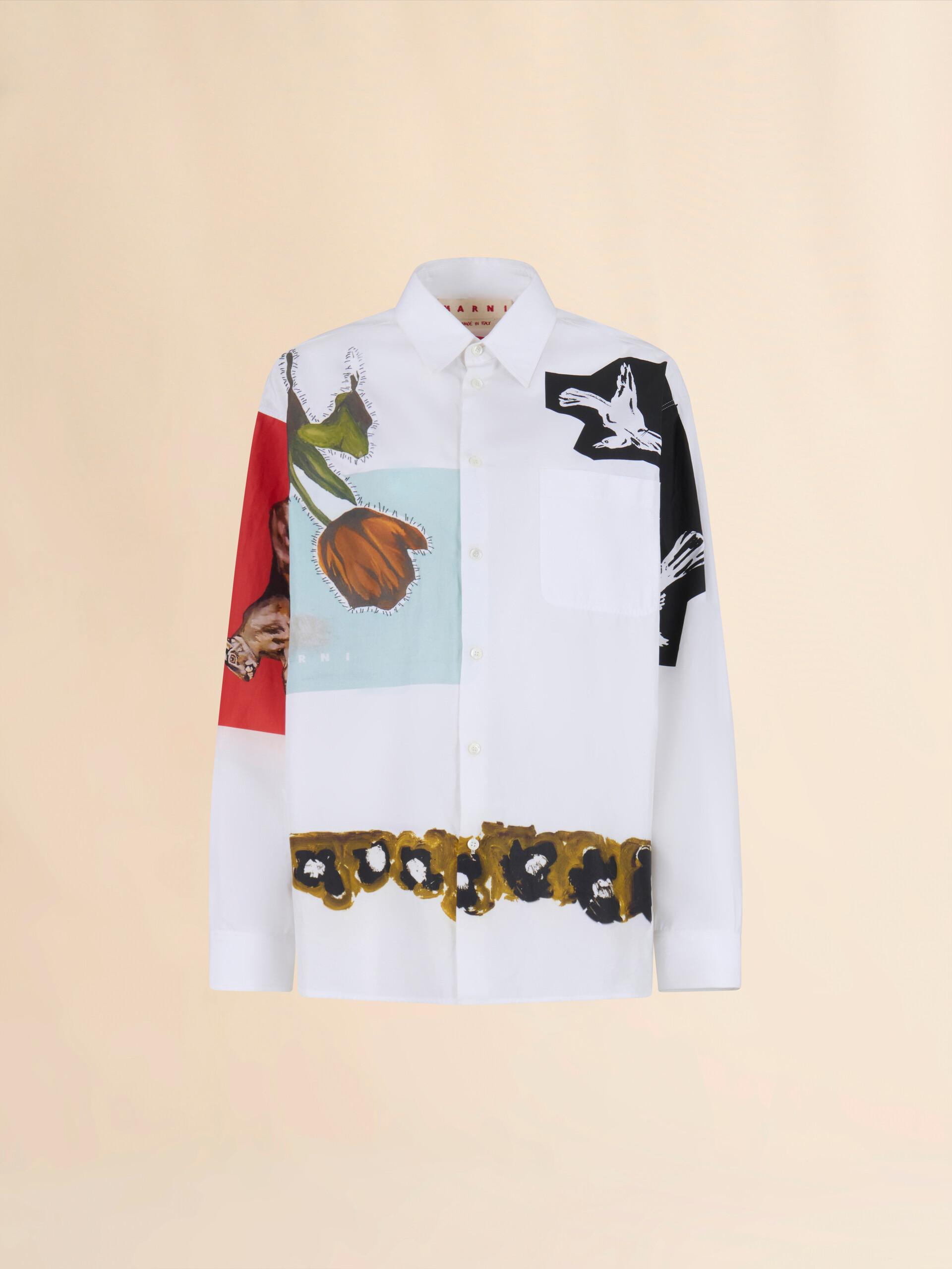 White poplin shirt - Shirts - Image 1