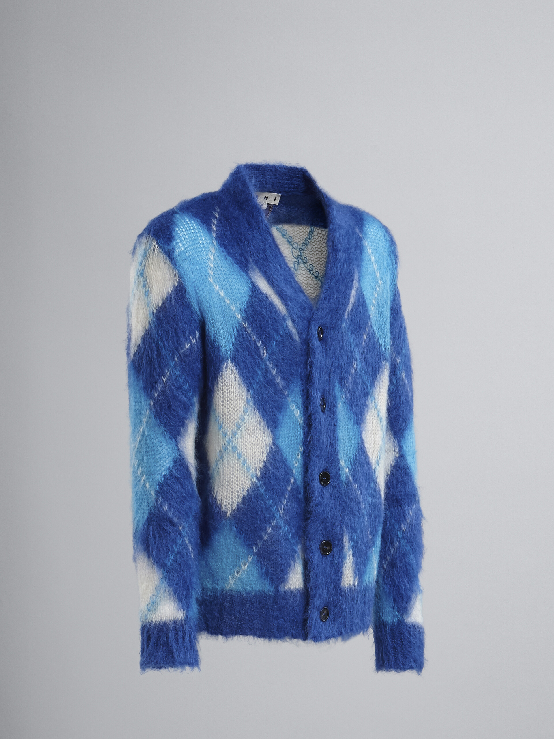Iconic mohair Argyle cardigan - Pullovers - Image 2