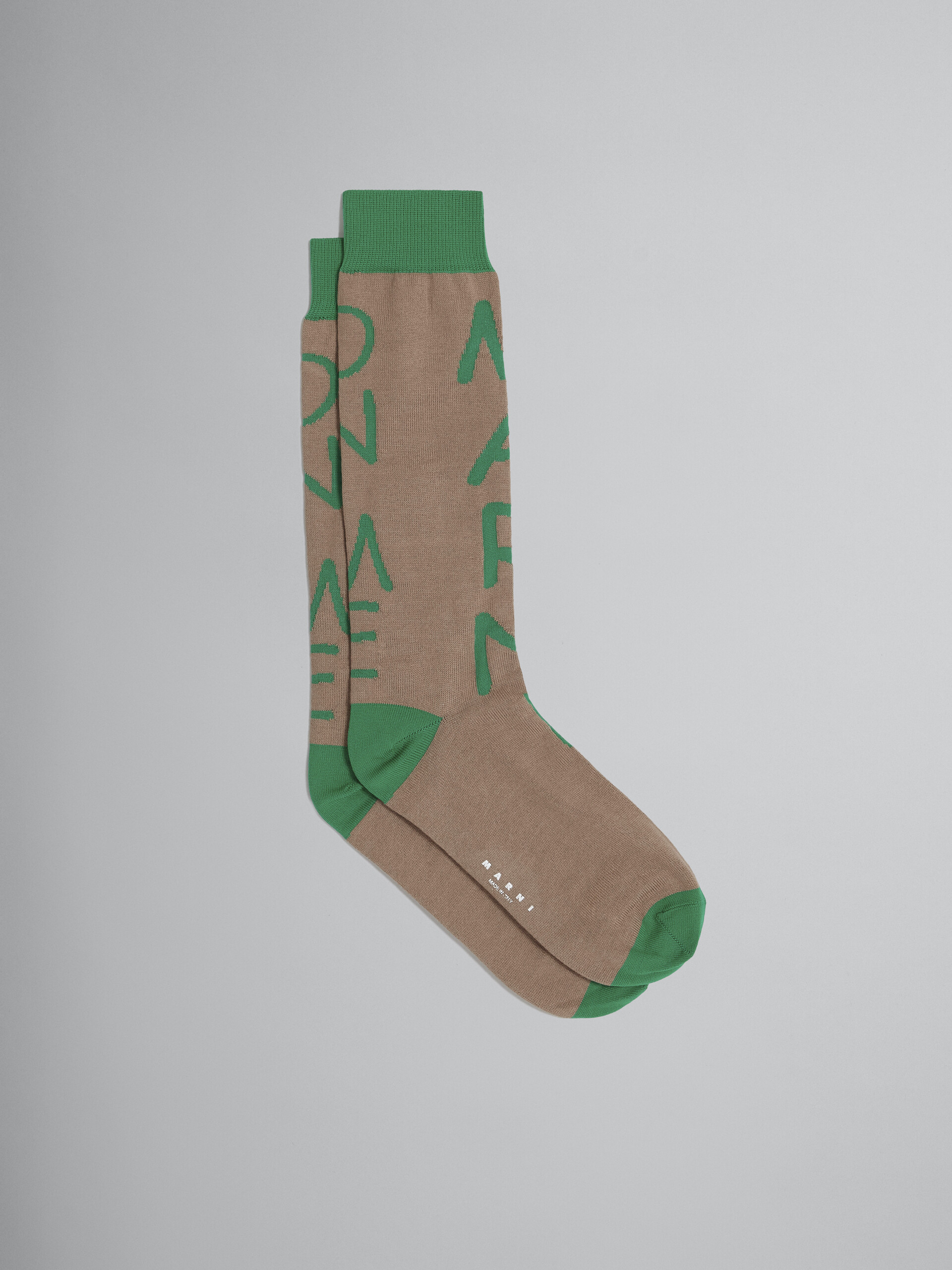 Beige MARNI ON ME cotton and nylon socks - Socks - Image 1