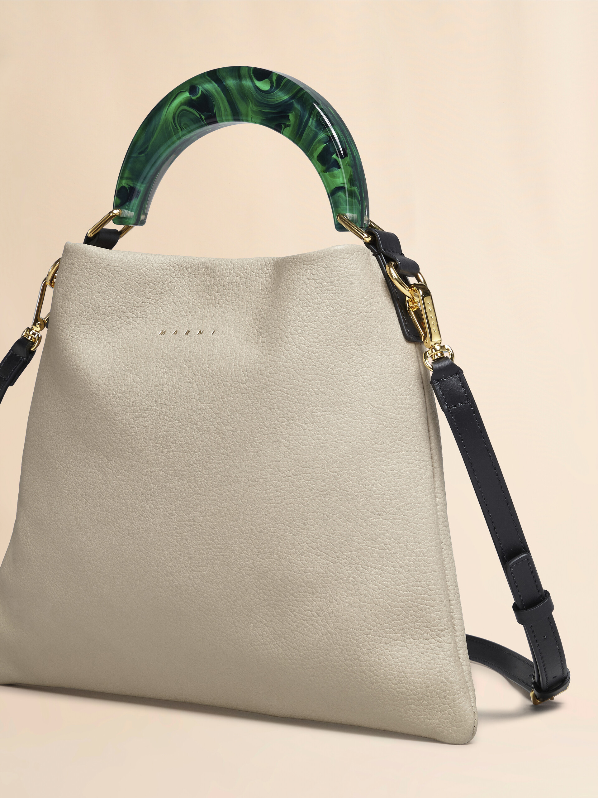 Venice Small Bag in black leather - Shoulder Bags - Image 5