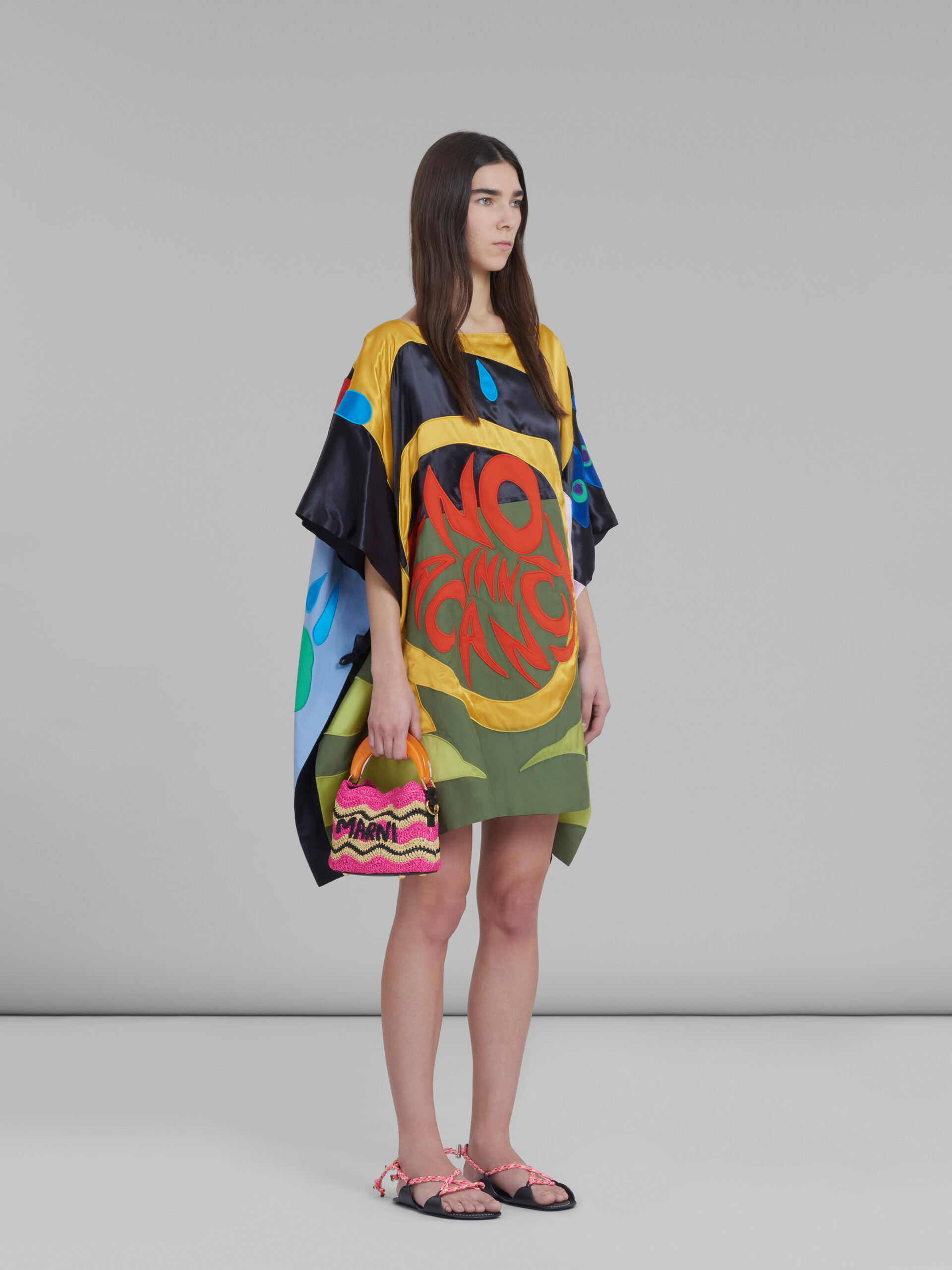 Marni x No Vacancy Inn - Cape top with multicolour patchwork motifs - Shirts - Image 6