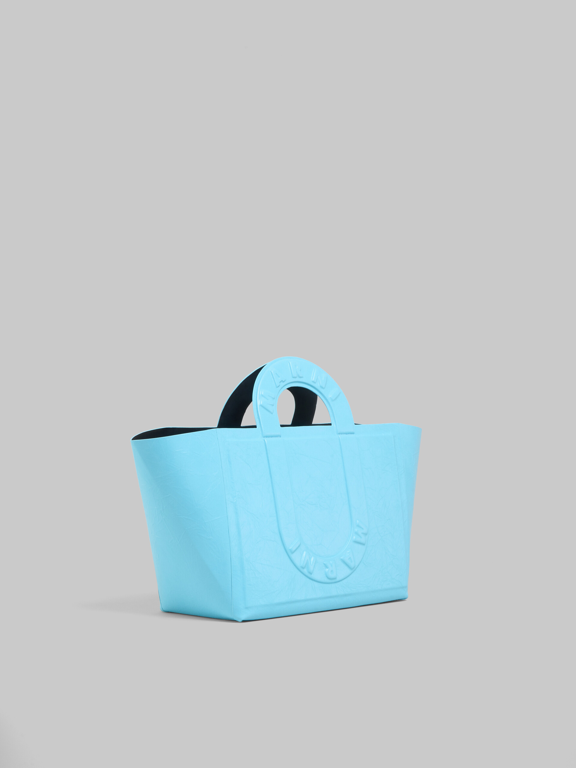 Turquoise leather Sweedy medium tote bag - Shopping Bags - Image 5