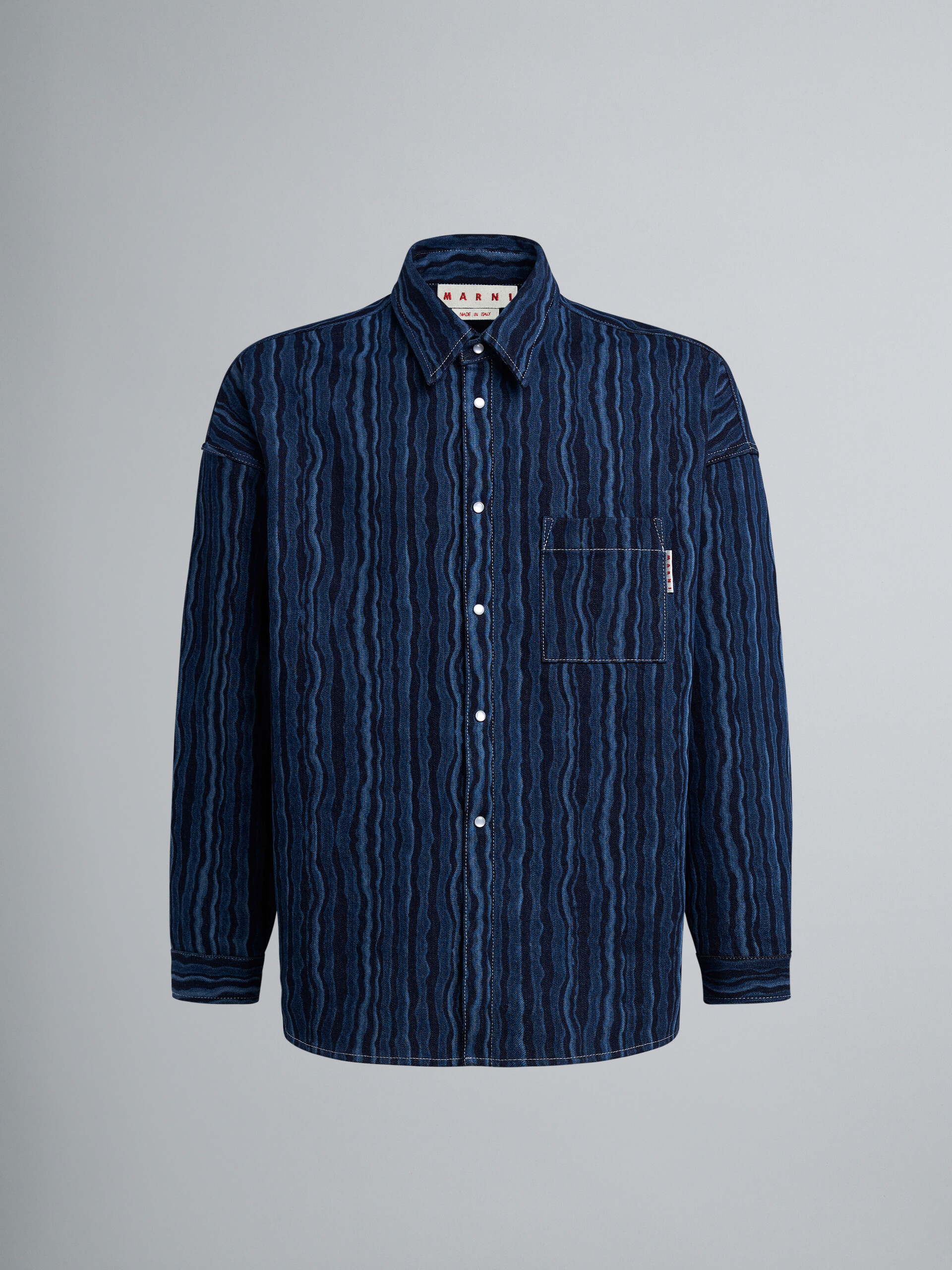 Striped degradè denim shirt | Marni