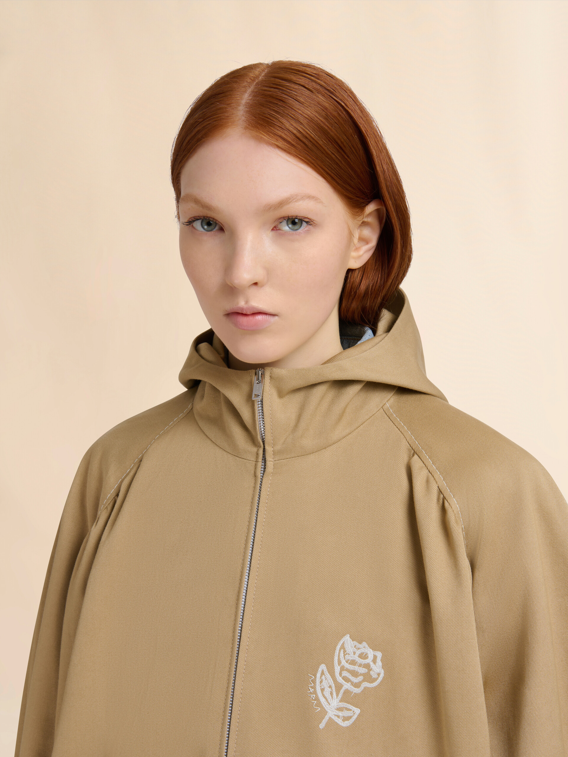 Brown drill bomber jacket - Jackets - Image 4