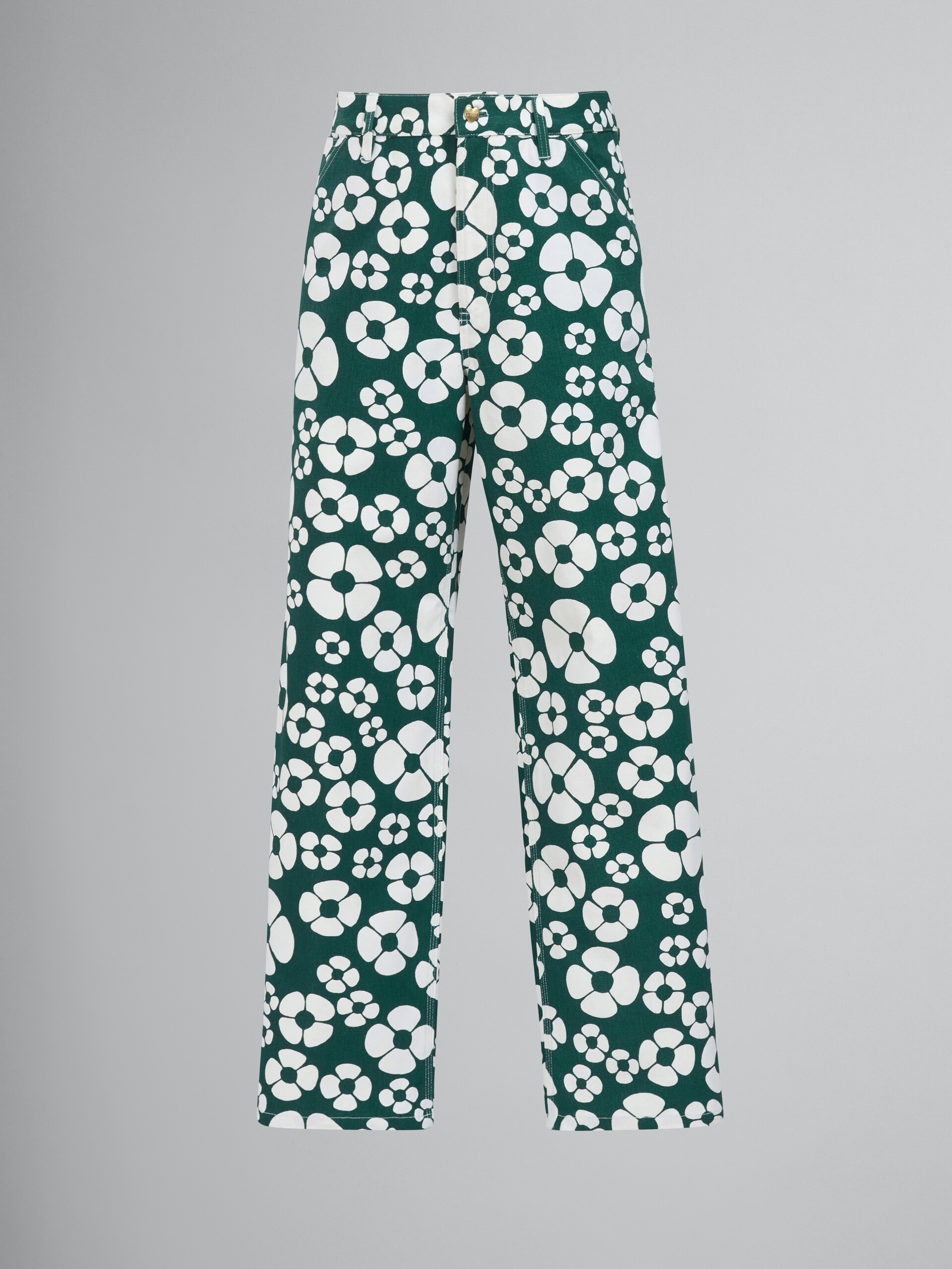 MARNI x CARHARTT WIP - green floral trousers | Marni