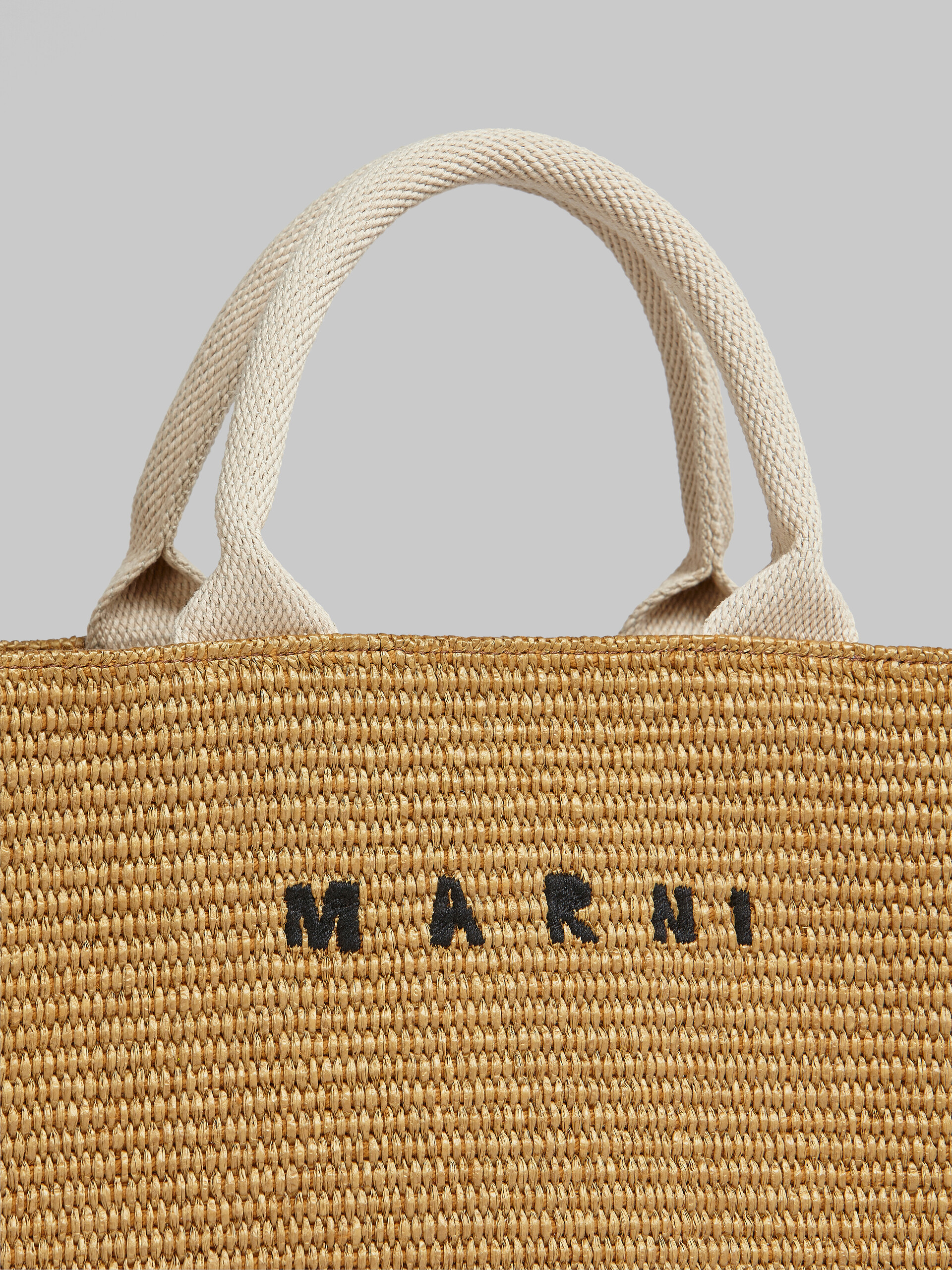 Small brown raffia tote bag - Shopping Bags - Image 5