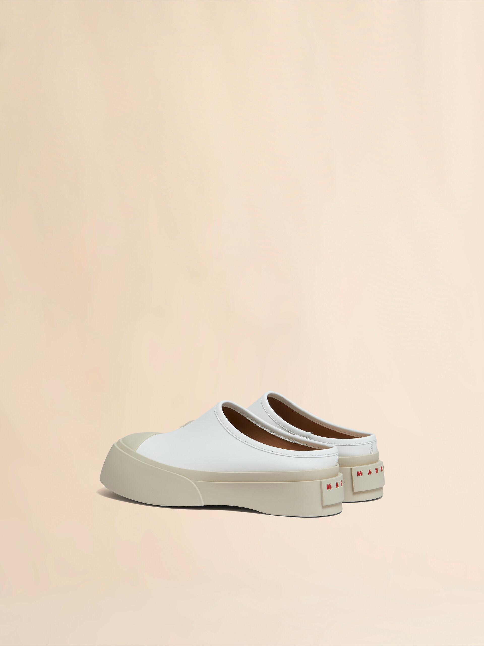 Grey leather Pablo sabot - Sneakers - Image 3