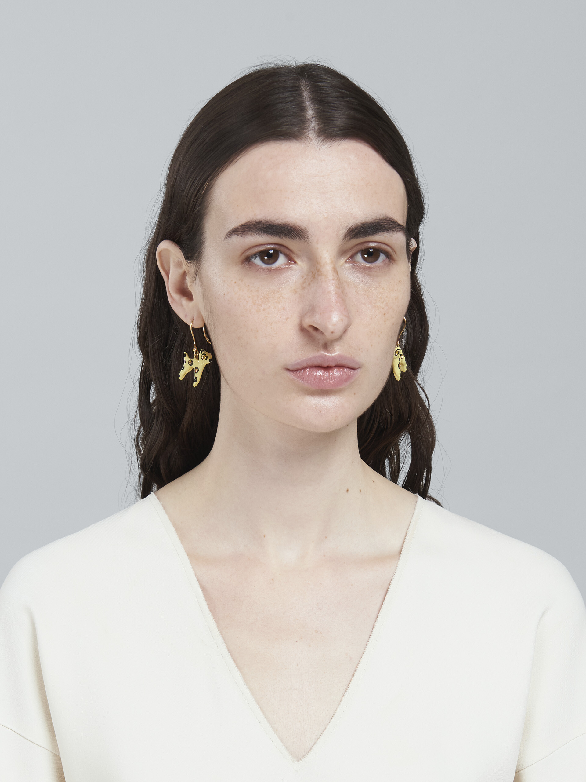 PLAYFUL yellow earrings - Earrings - Image 2