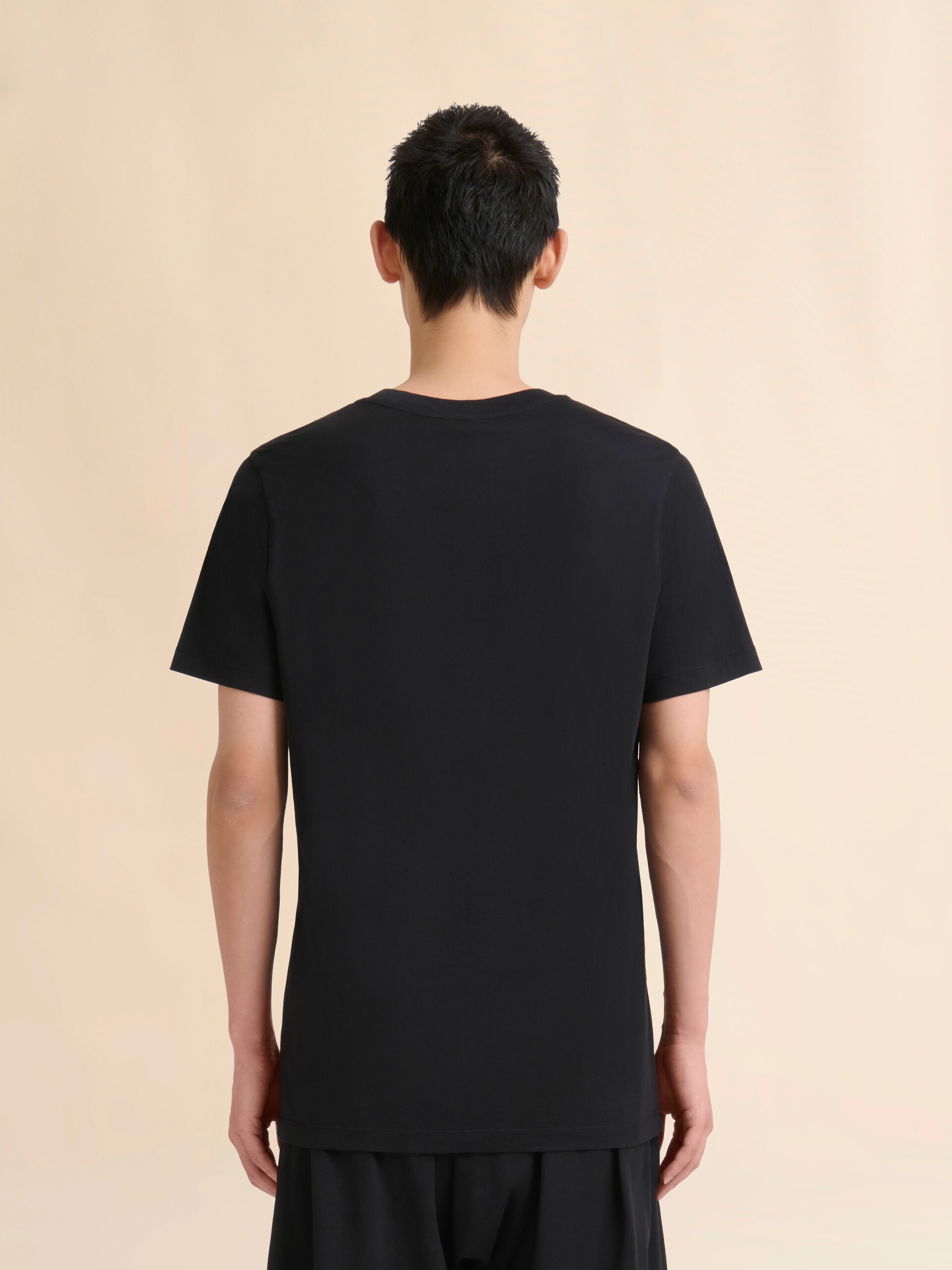 ブラック コットン製T-シャツ、スモールマルニコラージュプリント - シャツ - Image 3