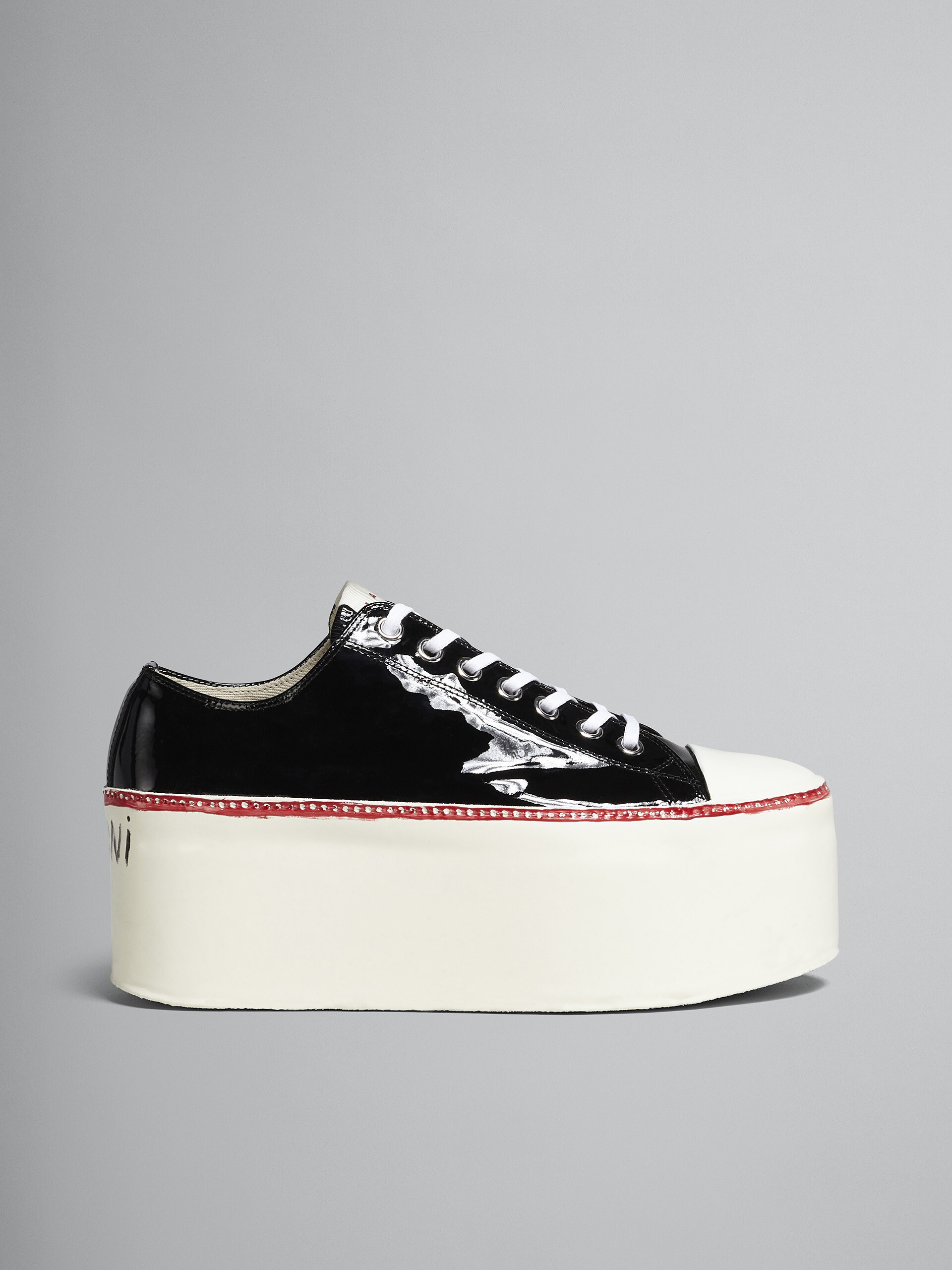 Patent leather platform sneaker - Sneakers - Image 1
