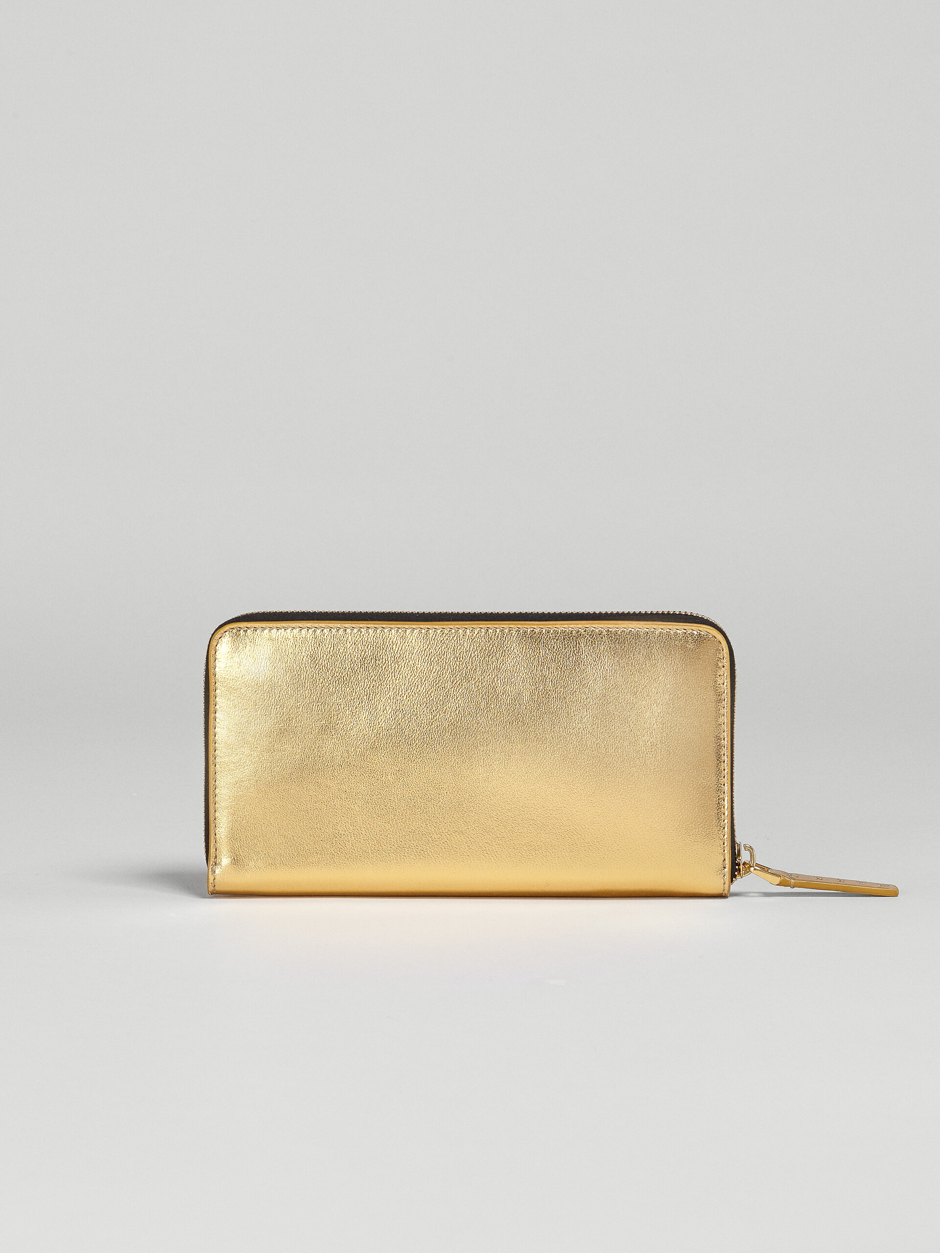 metallic gold wallet