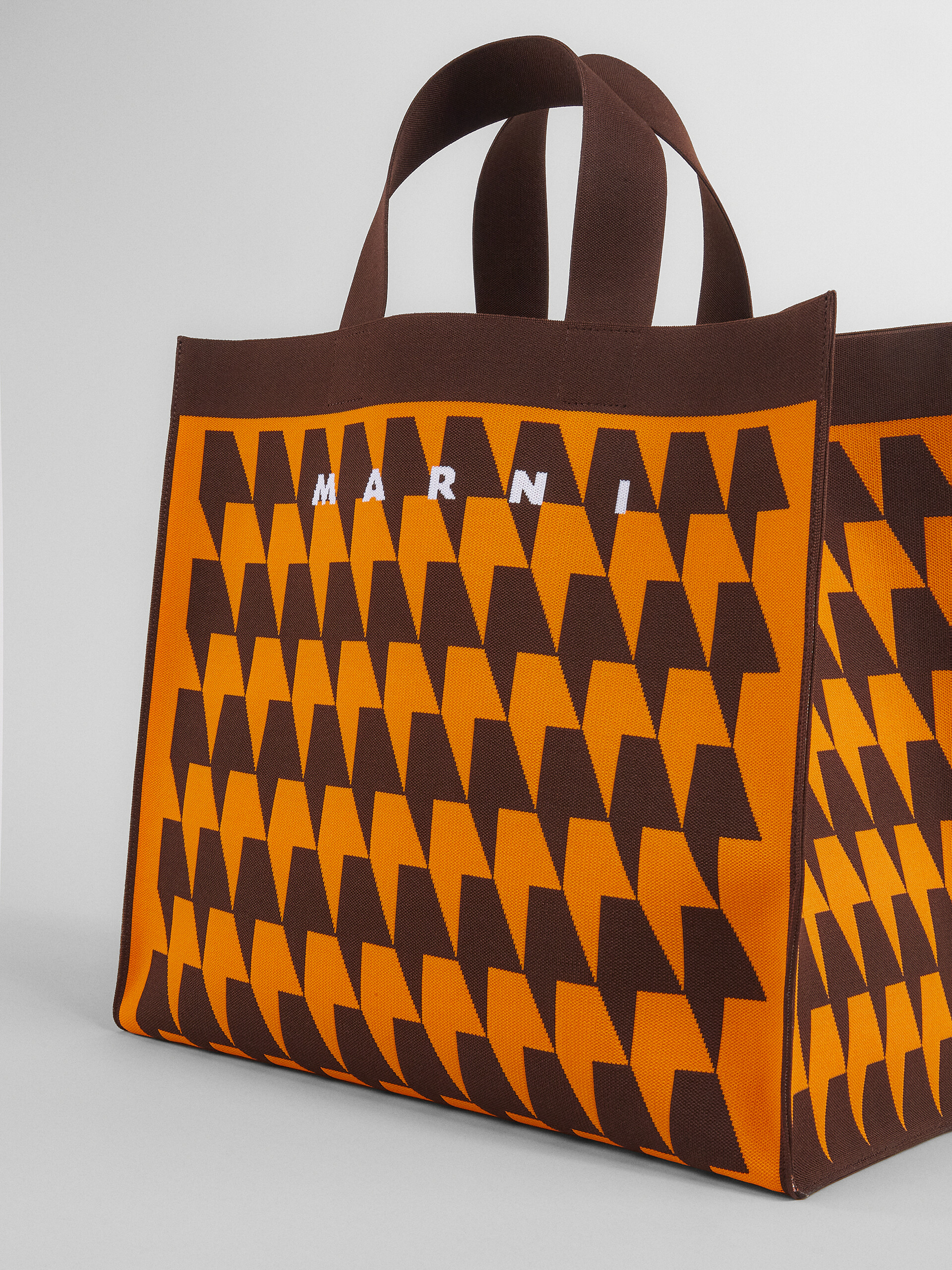 Houndstooth jacquard shopping bag - Shopping Bags - Image 4
