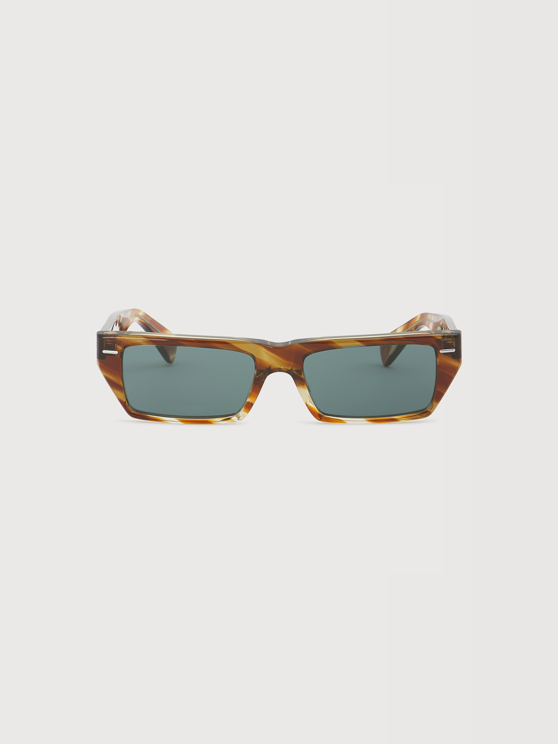 Black acetate flat-top sunglasses - Optical - Image 1