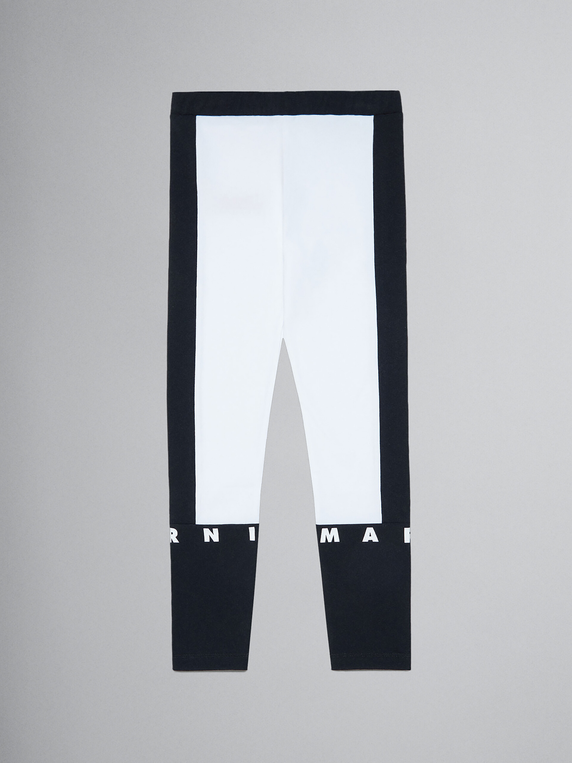 Black jersey leggings with logo - Pants - Image 1