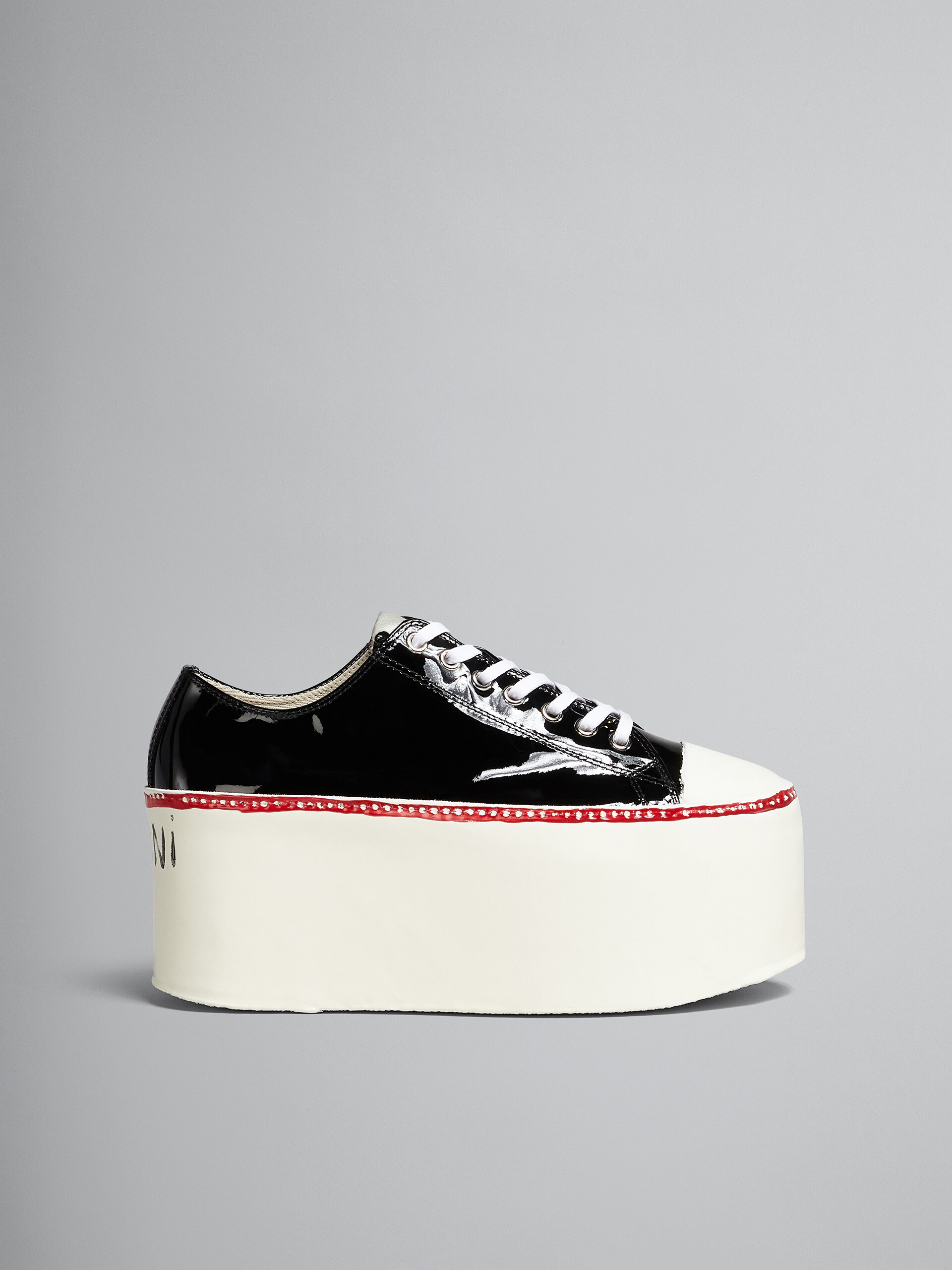 Patent leather platform sneaker - Sneakers - Image 1
