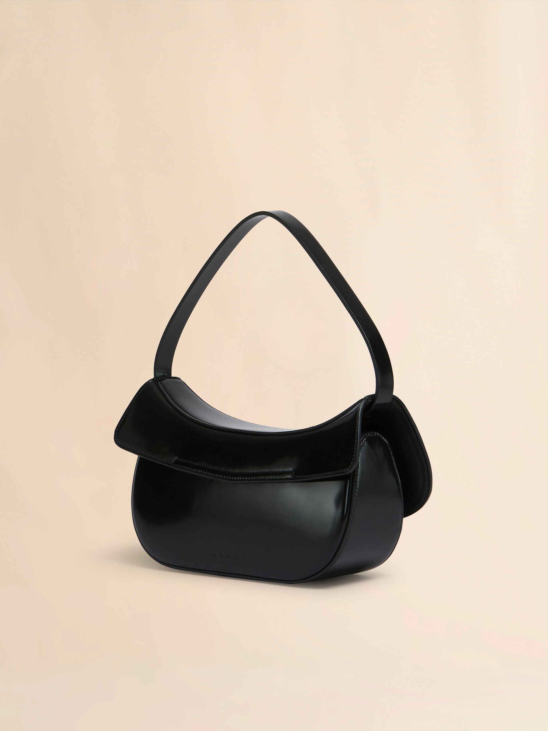 Mittelgroße braune Hobo Bag Butterfly aus Leder - Schultertaschen - Image 2