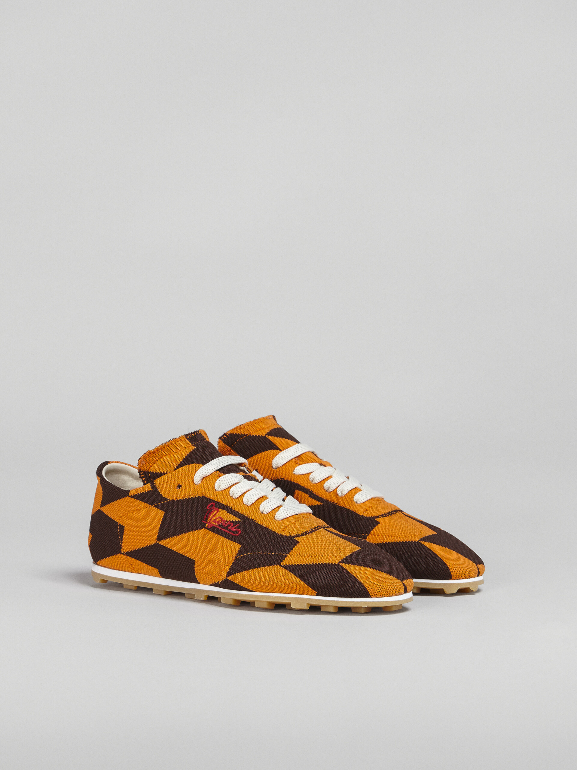 Houndstooth stretch jacquard PEBBLE sneaker - Sneakers - Image 2