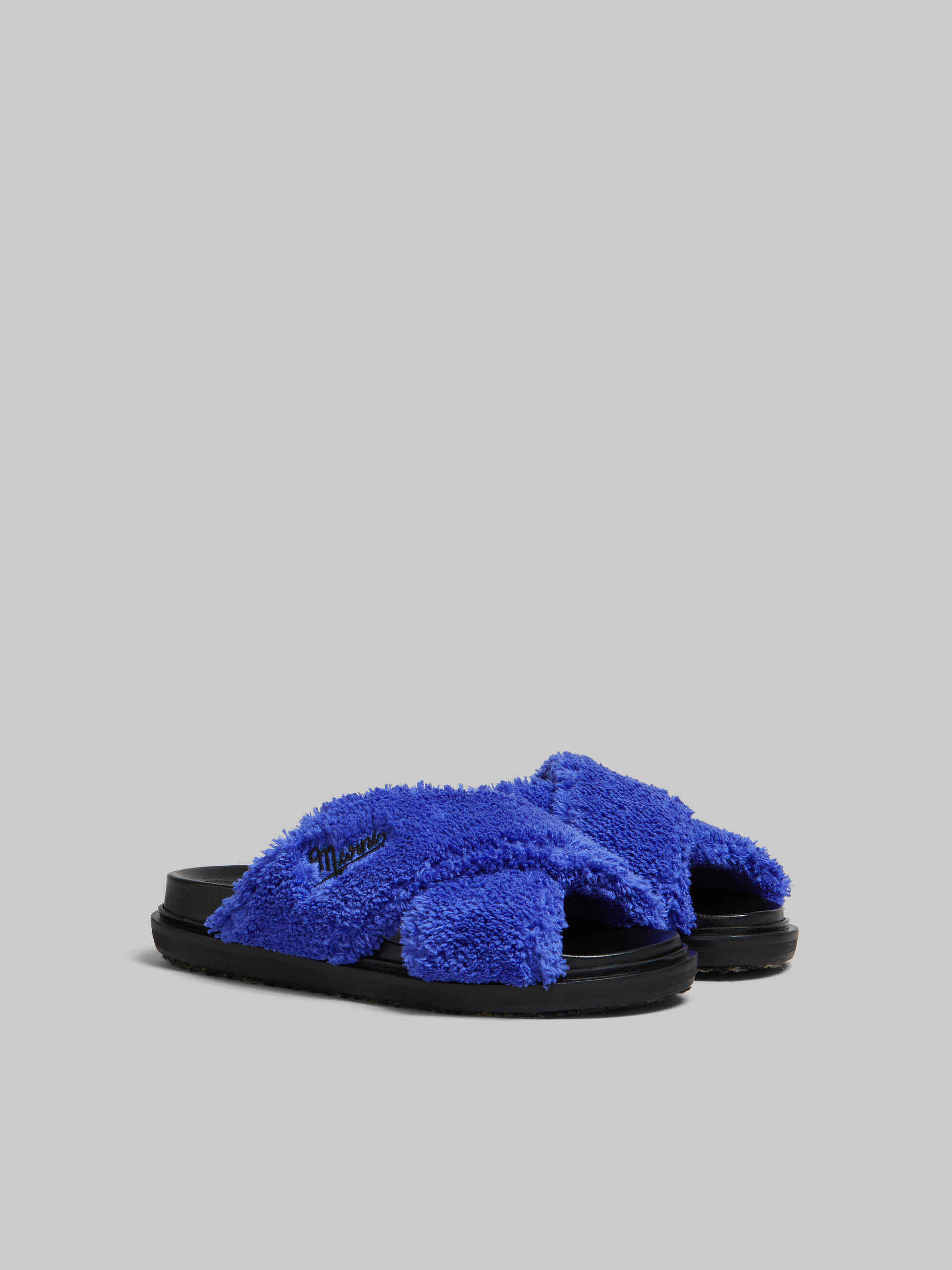 Blue Terry slide sandal - Sandals - Image 2