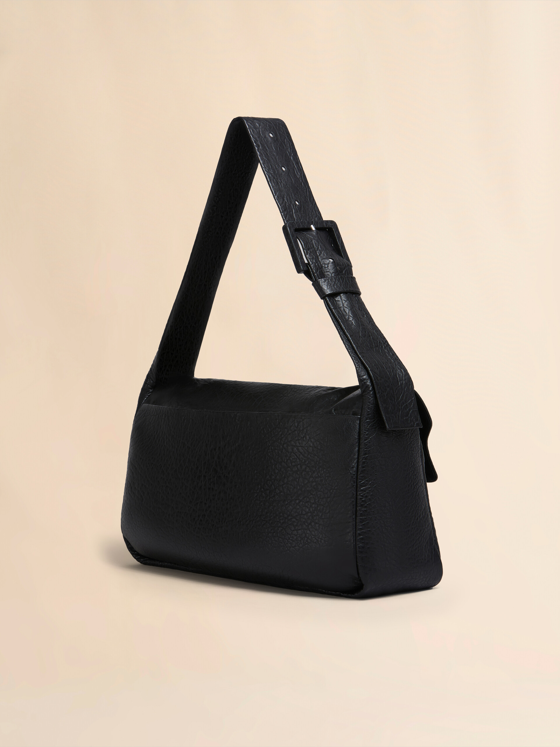 Borsa a spalla Trunkaroo Soft extra large in nappa nera - Borse a spalla - Image 2