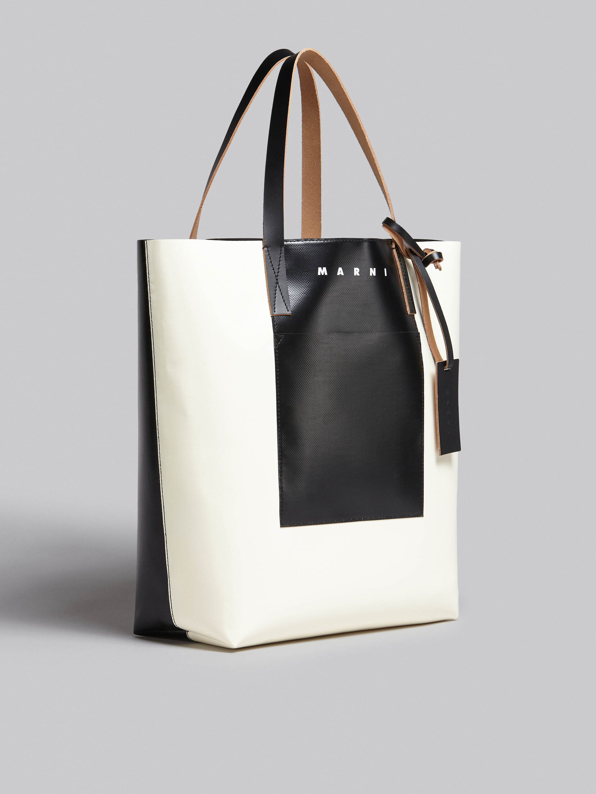 ホワイトとブラック Tribecaショッピングバッグ - ショッピングバッグ - Image 6