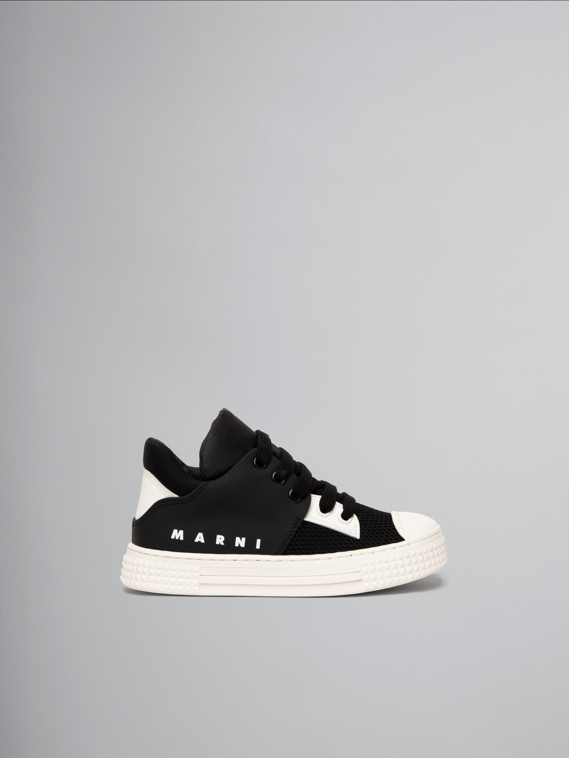 Black leather sneaker with Marni logo - Other accessories - Image 1