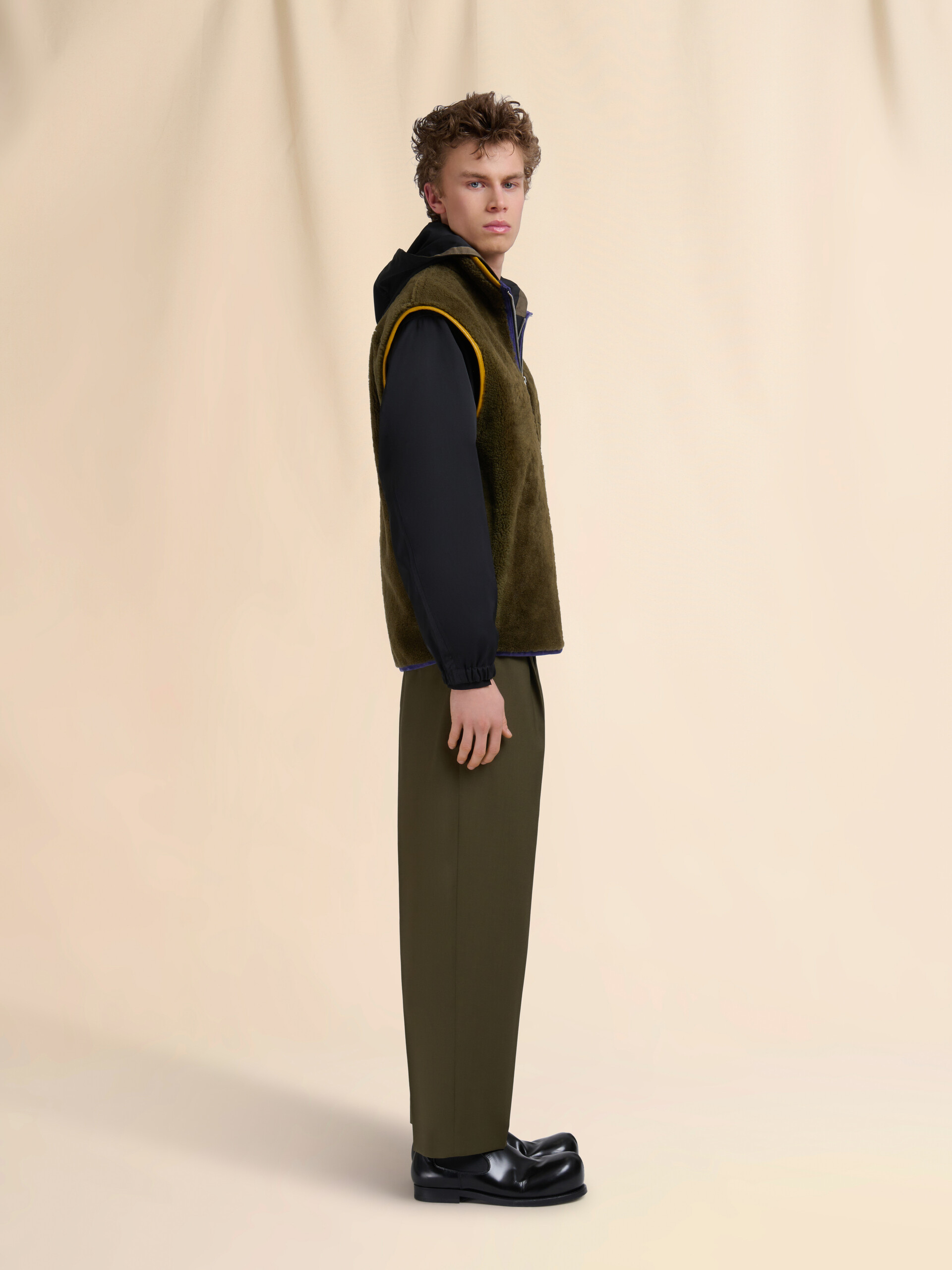 Black taffeta jacket with Marni Mending - Jackets - Image 6