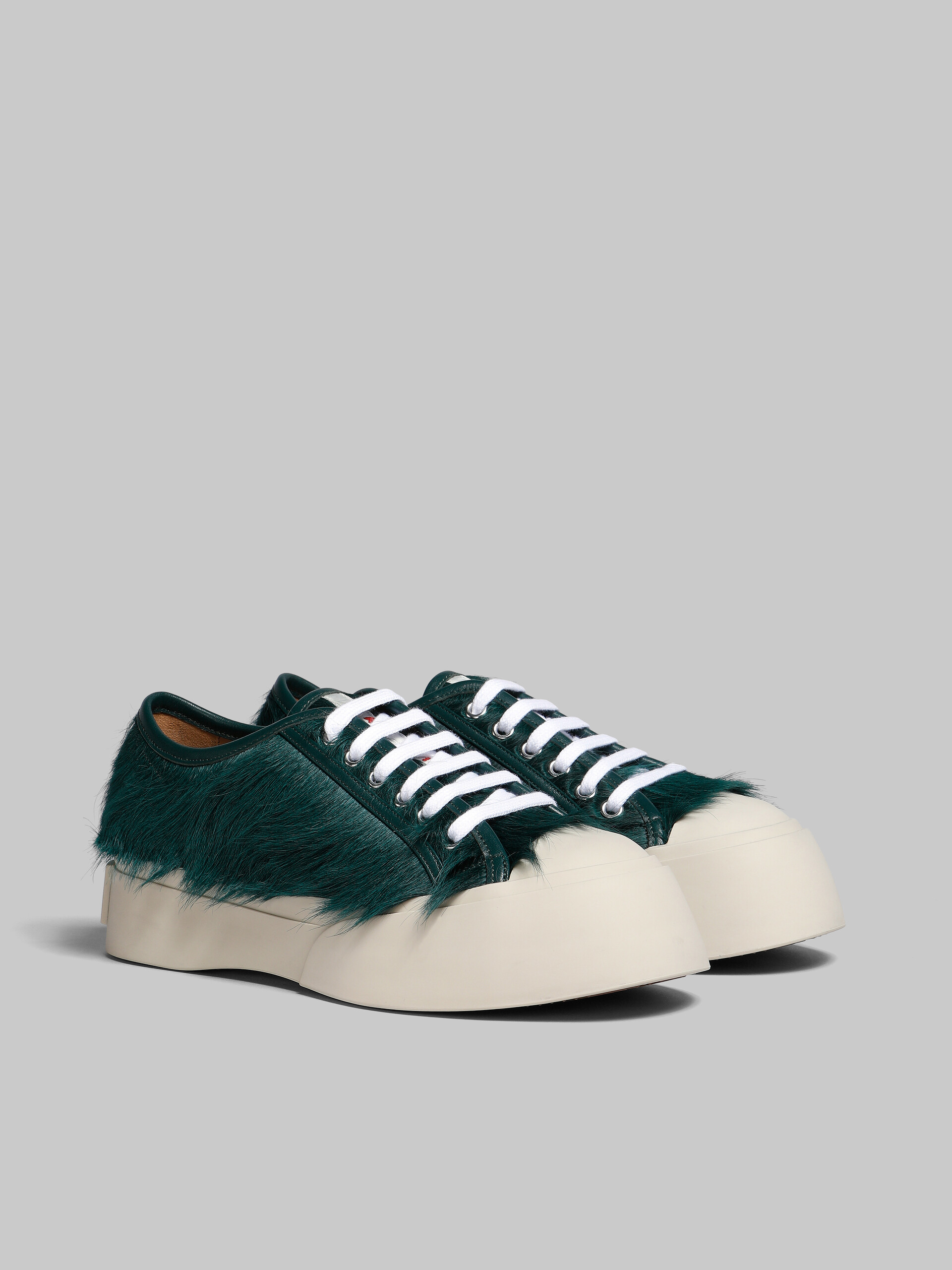 Fuchsia long-hair calfskin Pablo lace-up sneaker - Sneakers - Image 2