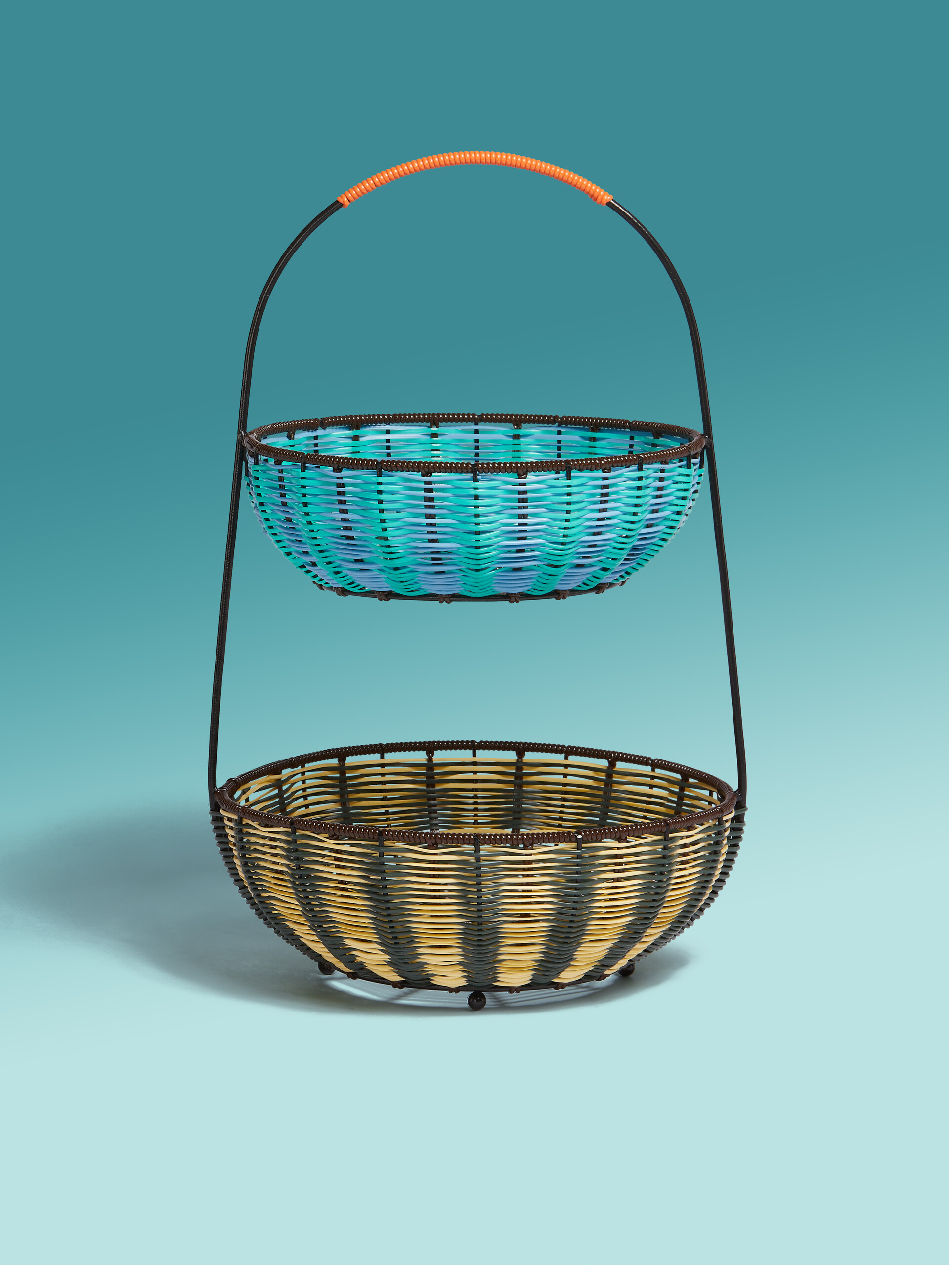 Two-tone MARNI MARKET two-tier woven cable fruit stand - Accessories - Image 1