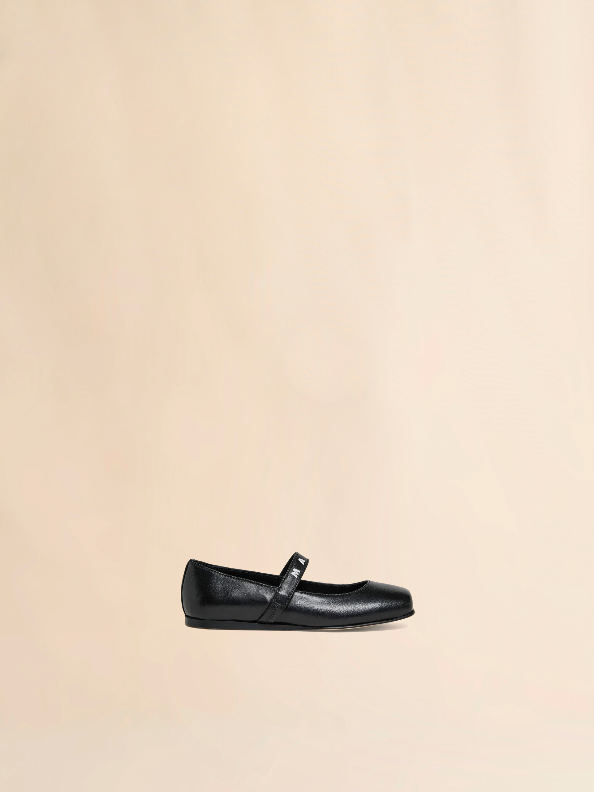 Black leather Mary Jane with logo strap - Sneakers - Image 1