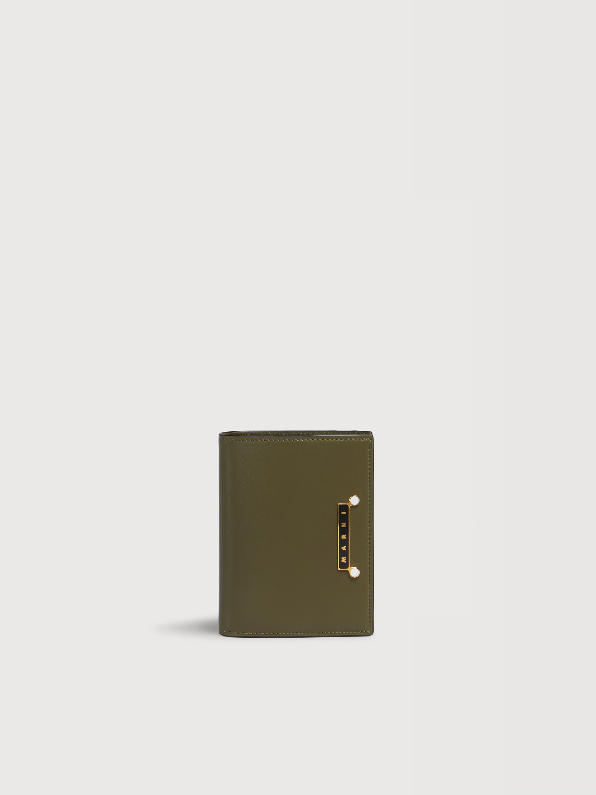 ブラウン レザー製 Envelope 二つ折りウォレット | Marni