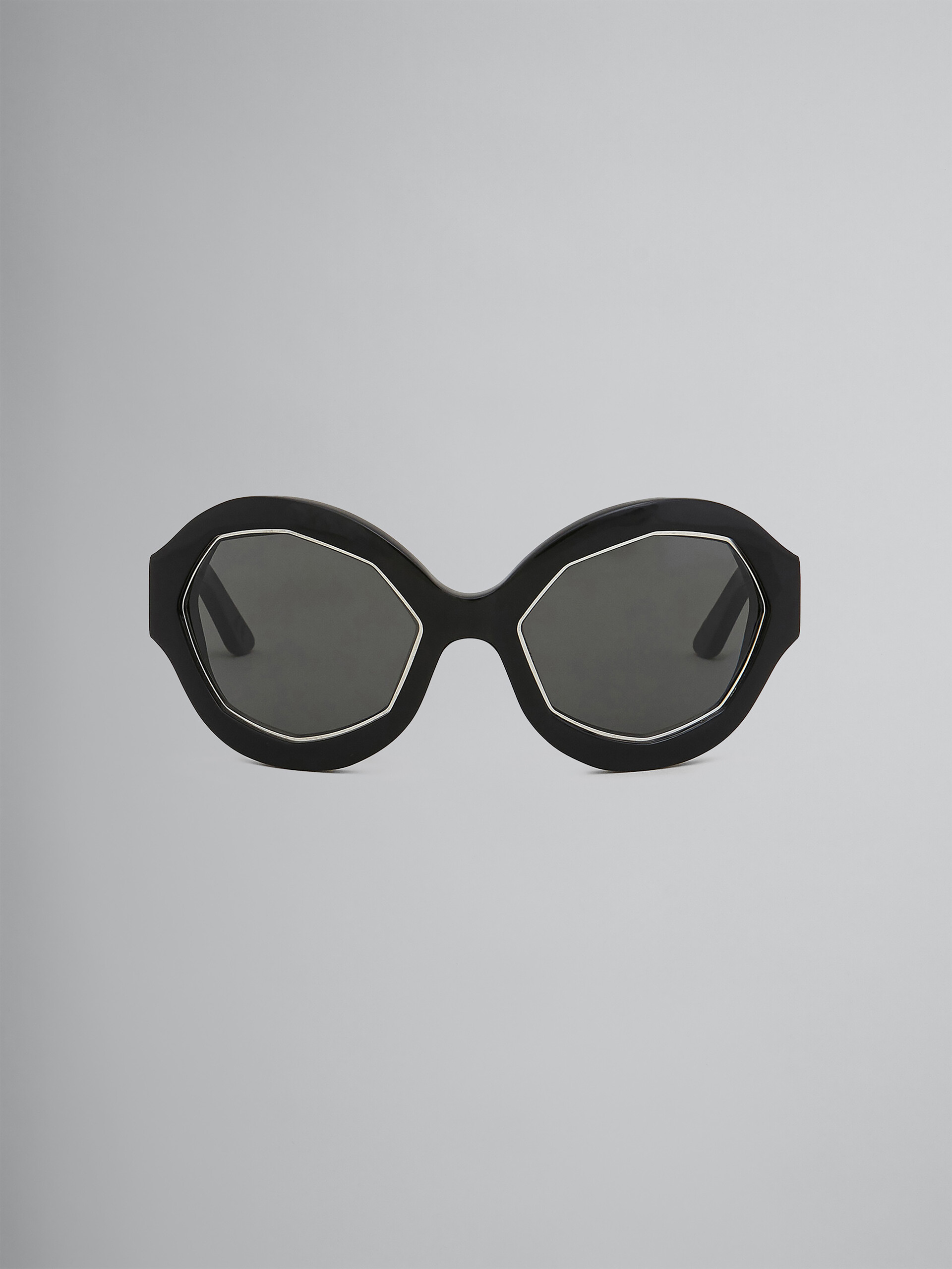 CUMULUS CLOUD black acetate and nylon sunglasses - Optical - Image 1