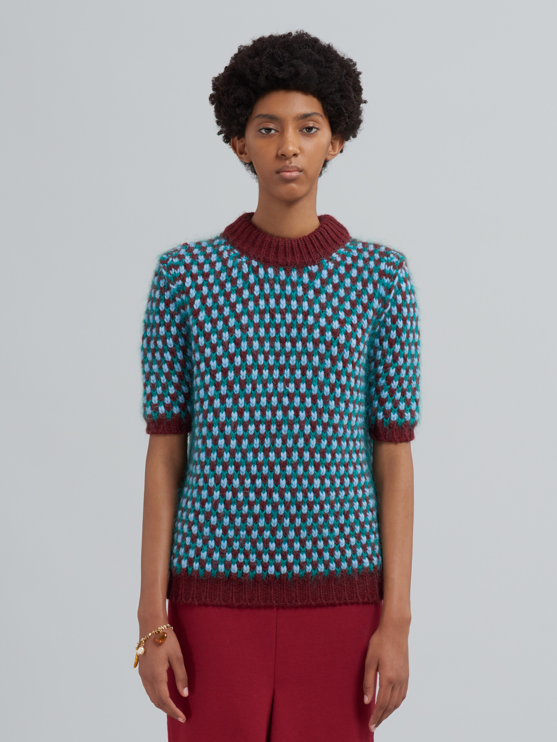 Maglia in lana crochet - Pullover - Image 2