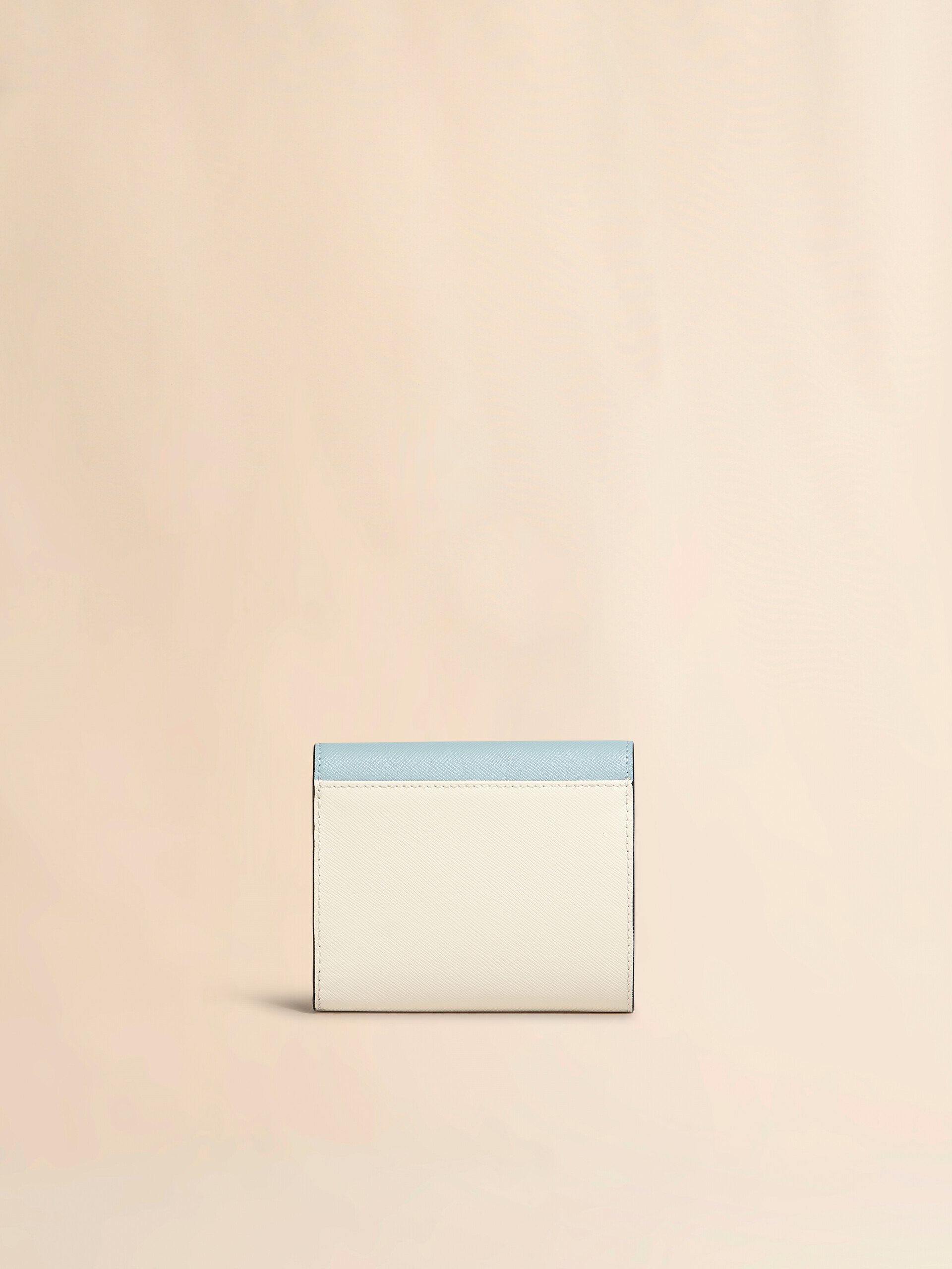 Light green white and brown saffiano leather wallet - Wallets - Image 3