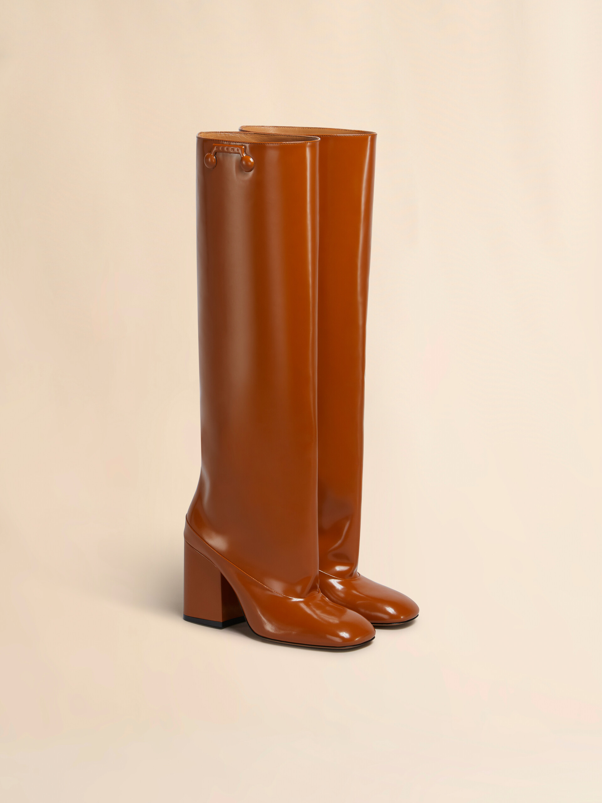 Brown leather Trunkaroo knee-high boot - Boots - Image 2