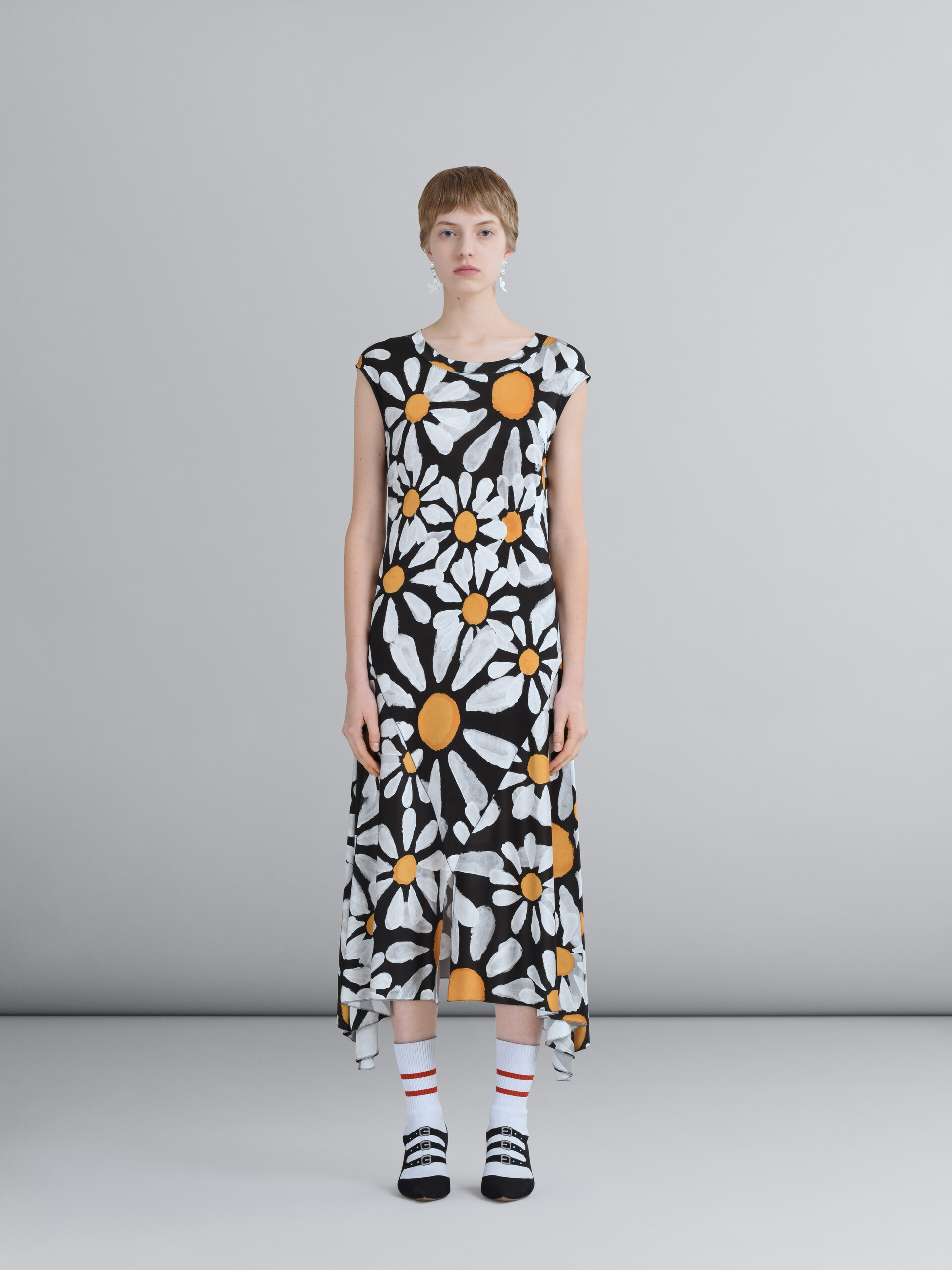 Kleid aus Viskose-Jersey mit Euphoria-Print | Marni