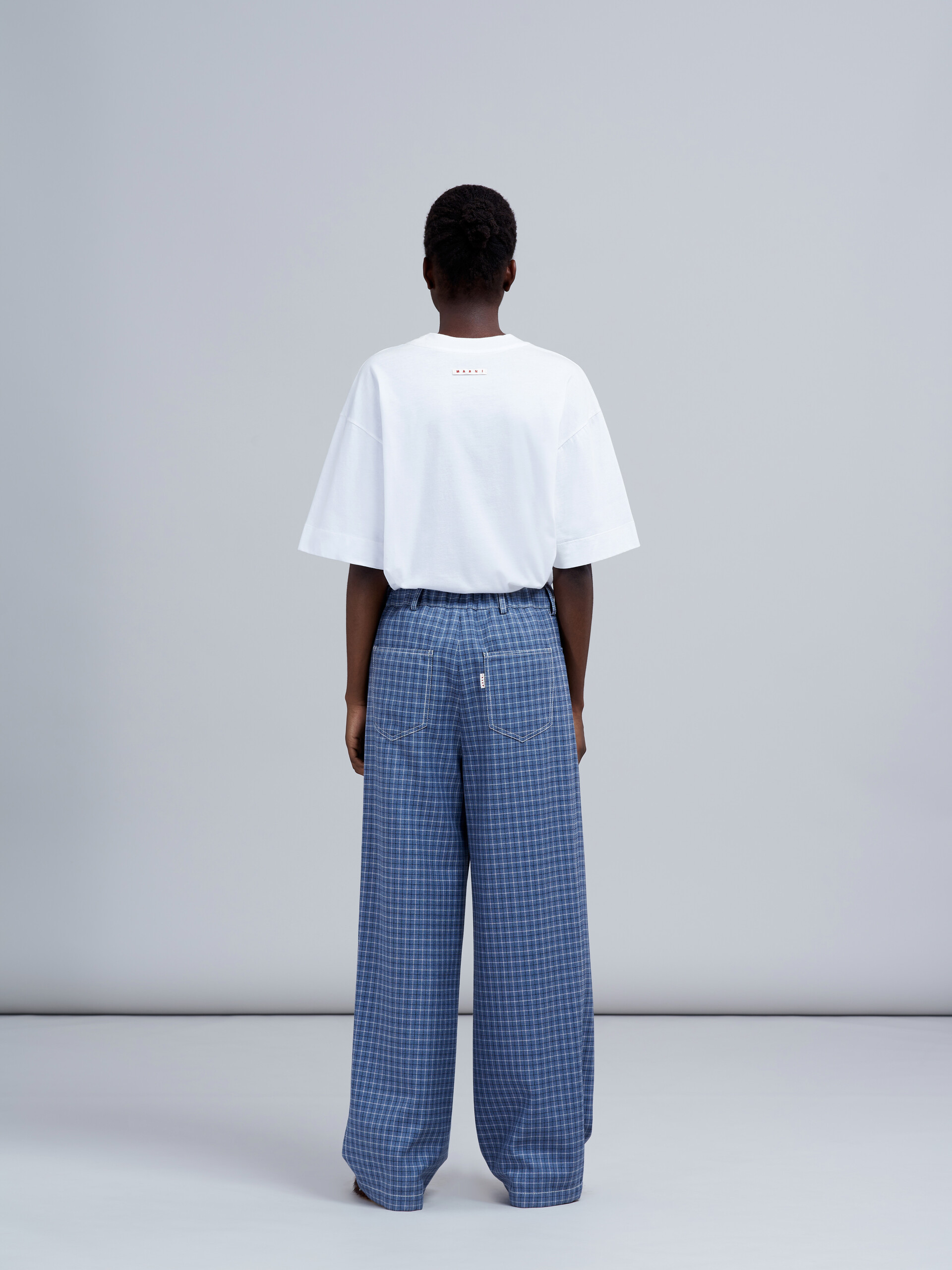 Check wool trousers - Pants - Image 3