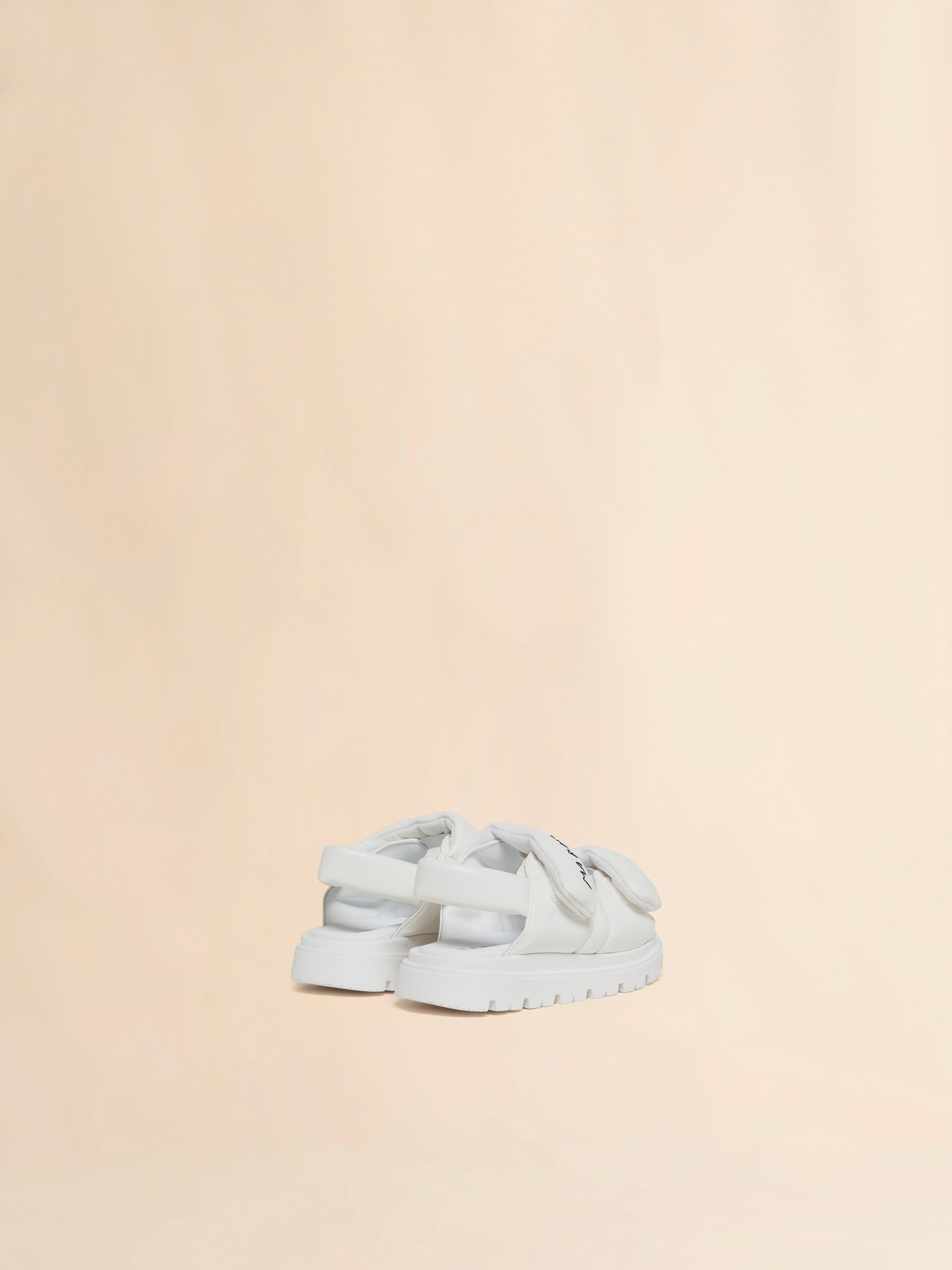 White padded sandal with Marni Mending logo - Sneakers - Image 3
