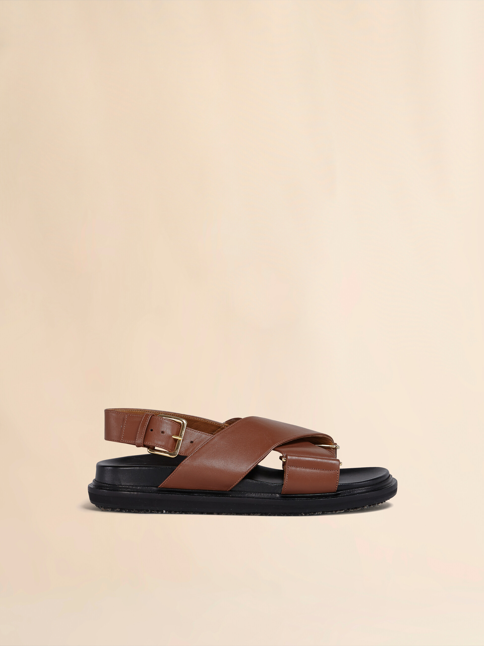 Fußbett-Sandalen aus blauem Leder - Sandalen - Image 1