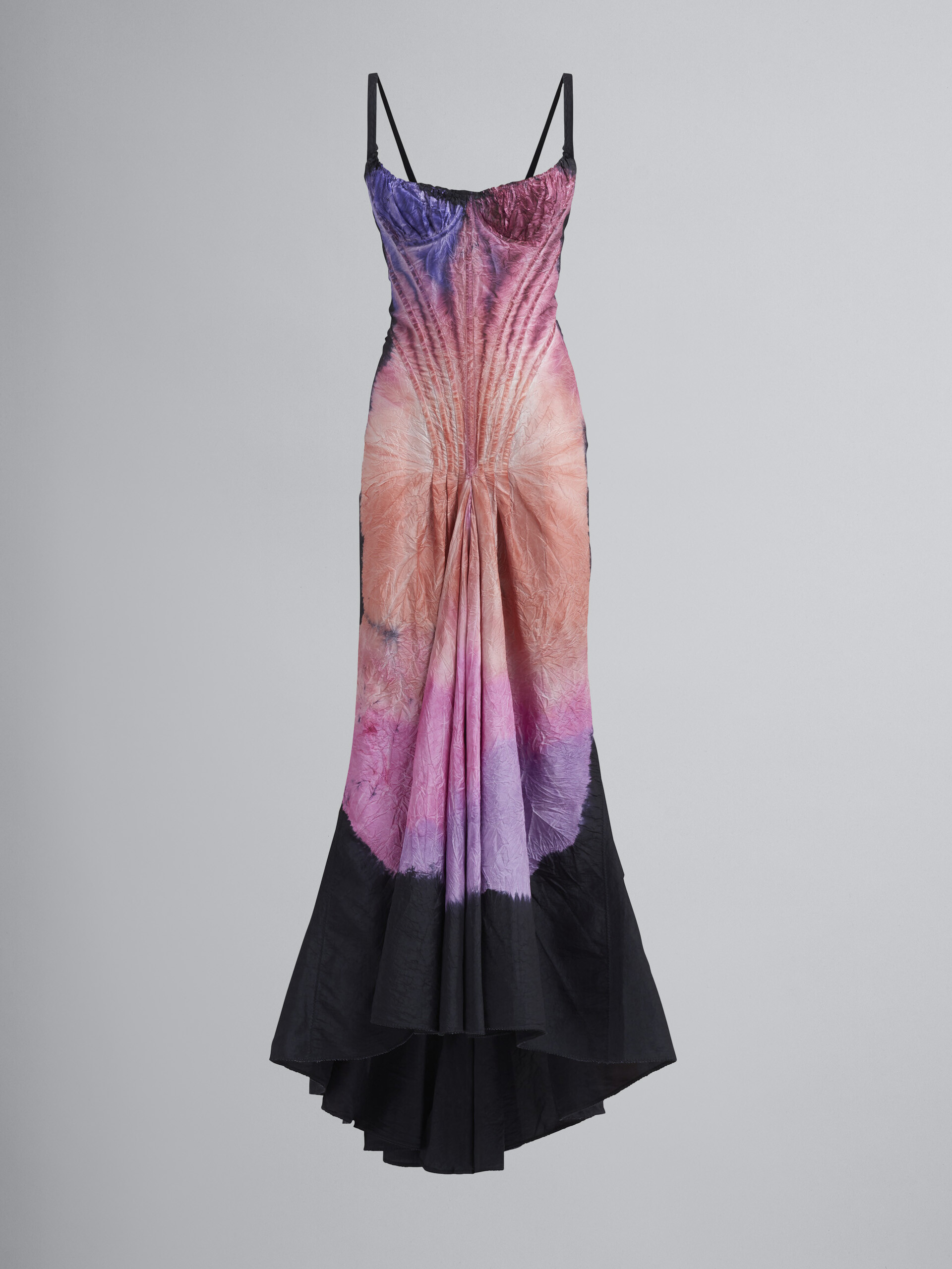 Dyed rainbow silk taffeta dress - Dresses - Image 1