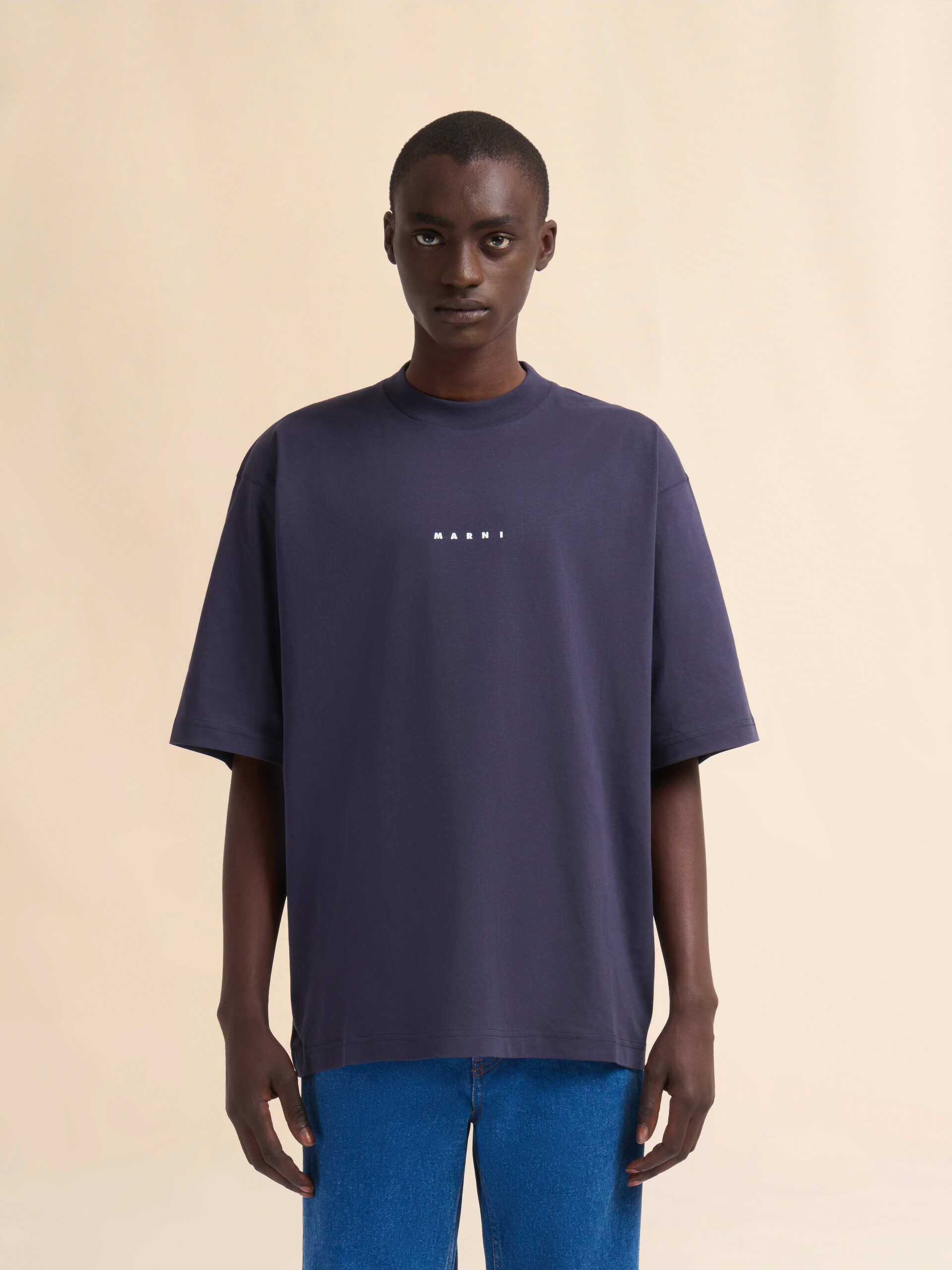 Pink organic cotton T-shirt with logo - Shirts - Image 2