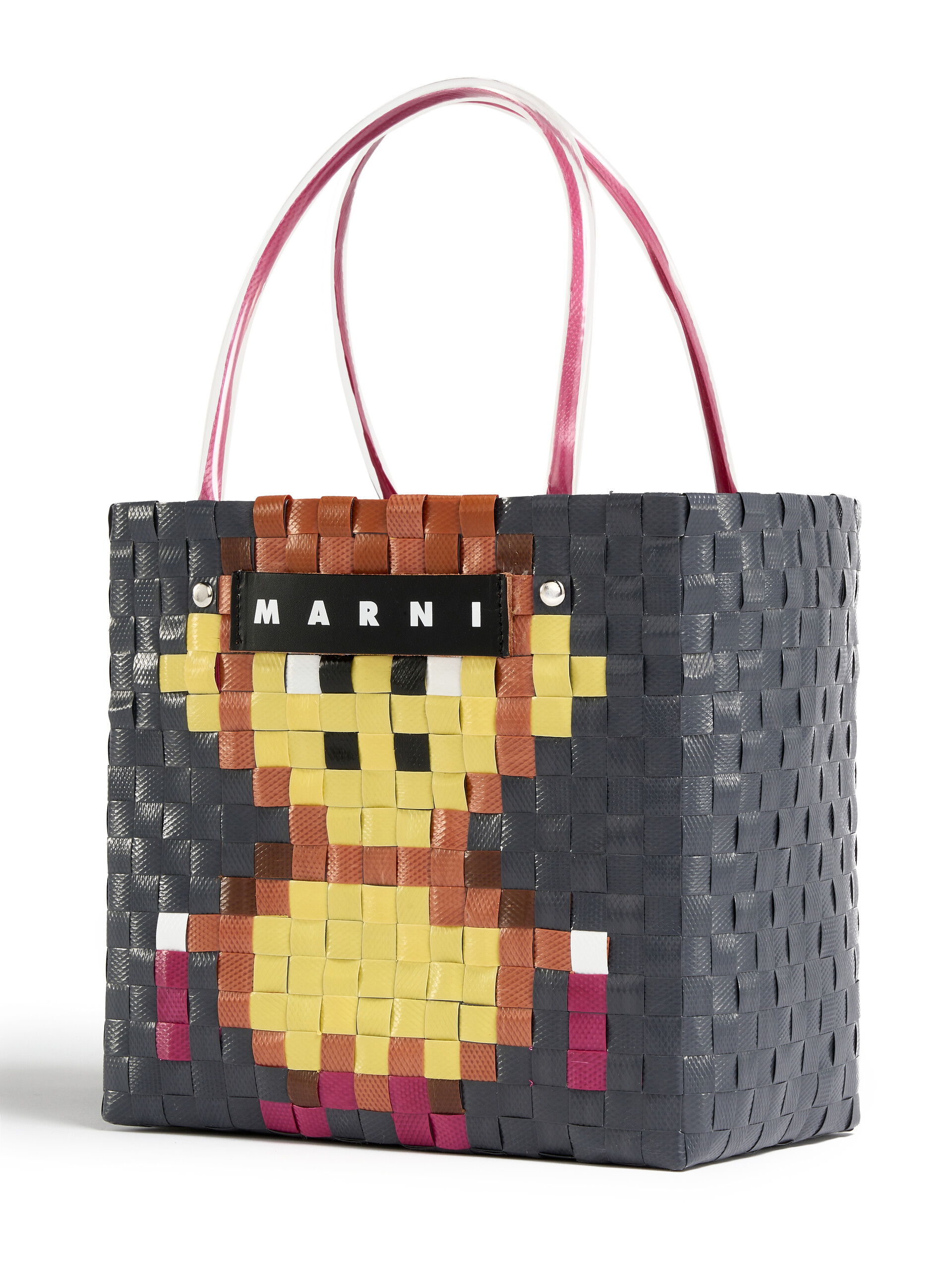 MARNI MARKET LOVE BASKET ブラック ブラウン マルチカラー MARNI MARKET CAKE BASKET バッグ | Marni