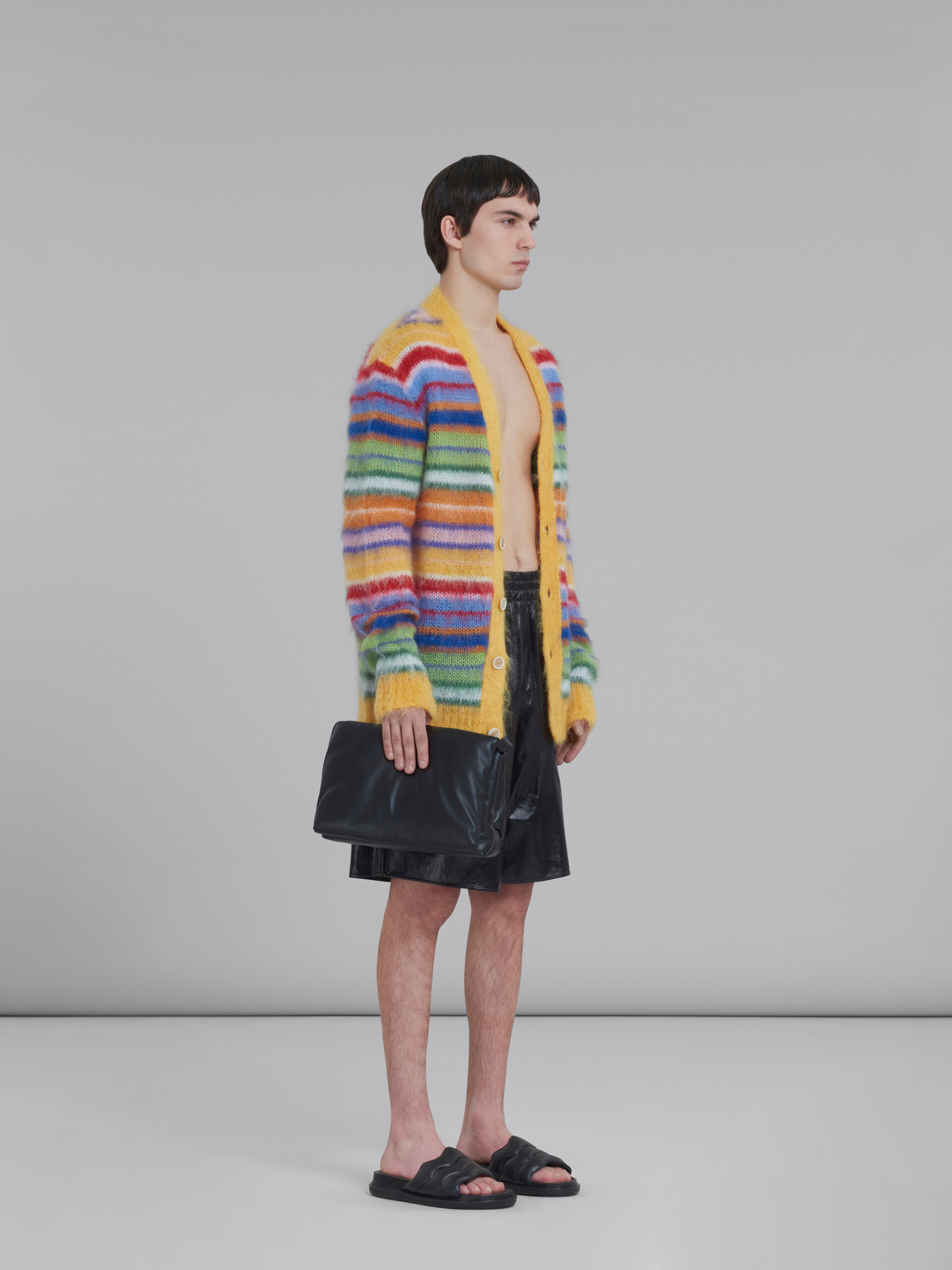 Multicoloured striped mohair cardigan - Pullovers - Image 5