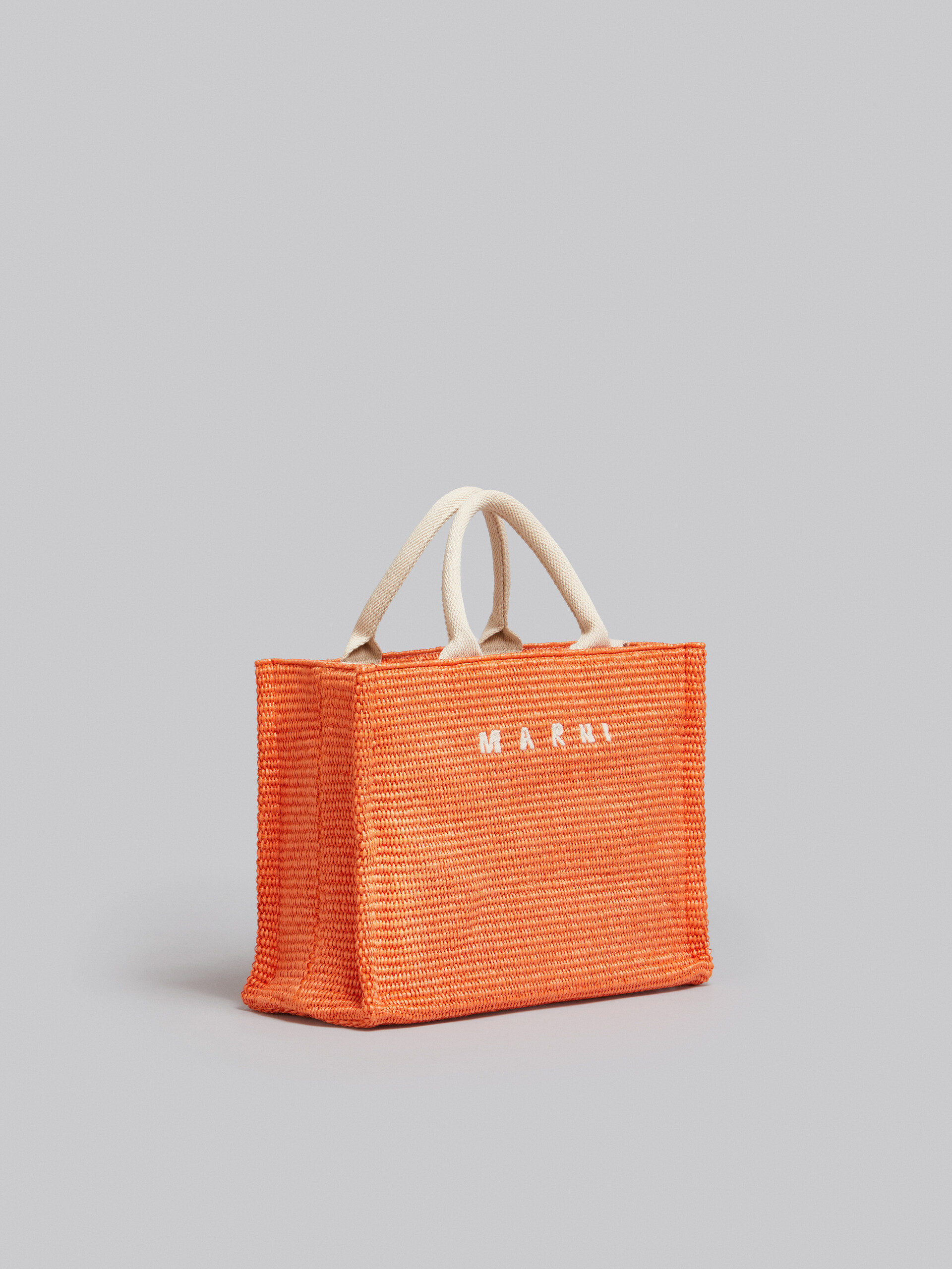 Orange raffia Small Tote Bag - Shopping Bags - Image 6
