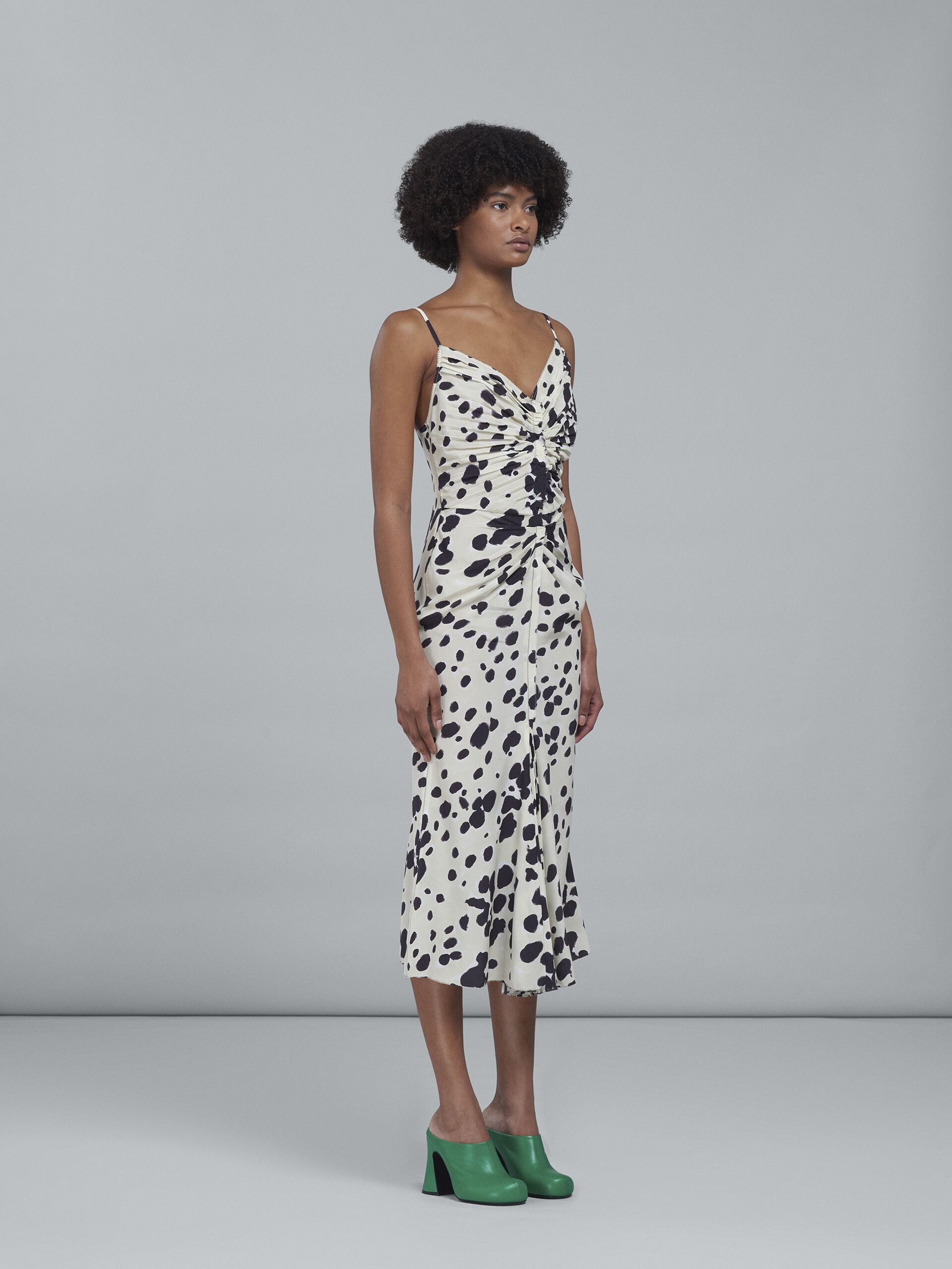 Pop Dots print silk crêpe dress - Dresses - Image 6
